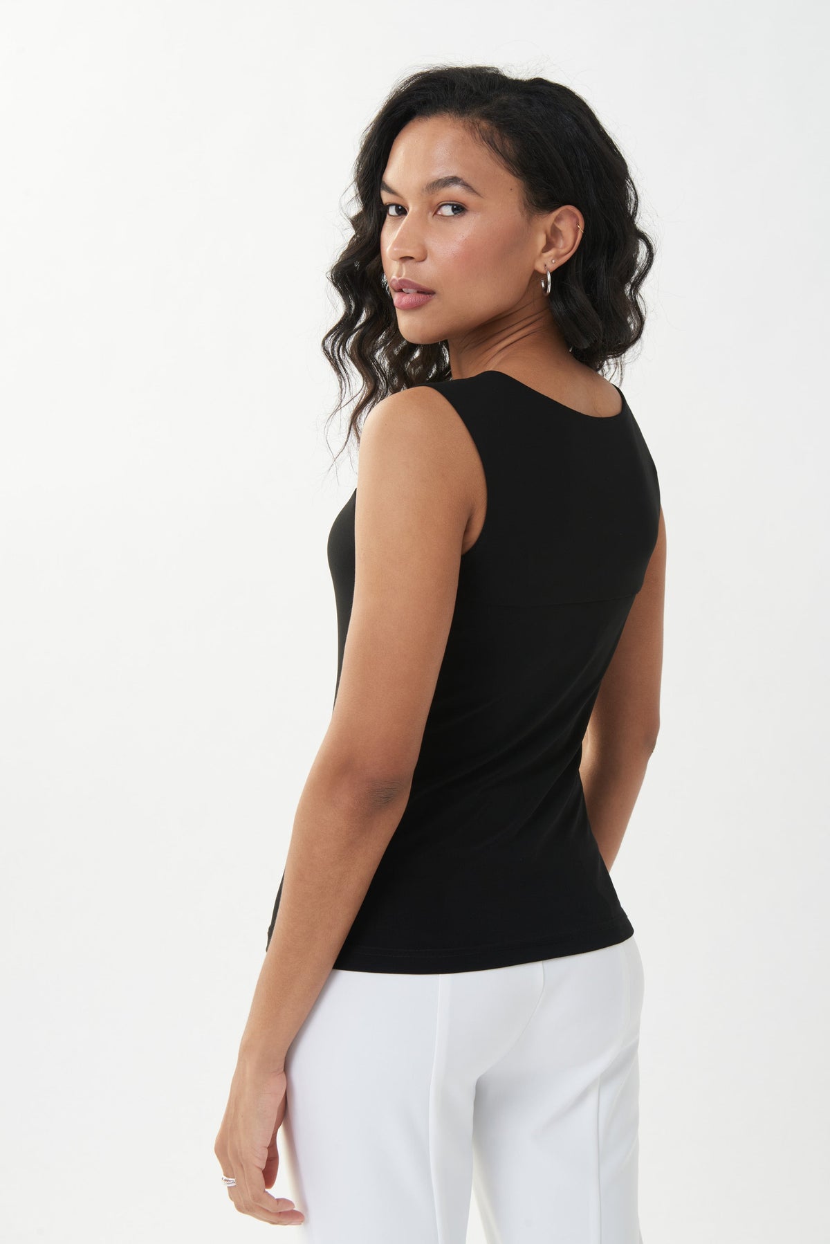 Joseph Ribkoff Wide Leg Belt Loop Woven Pants - Style 143132