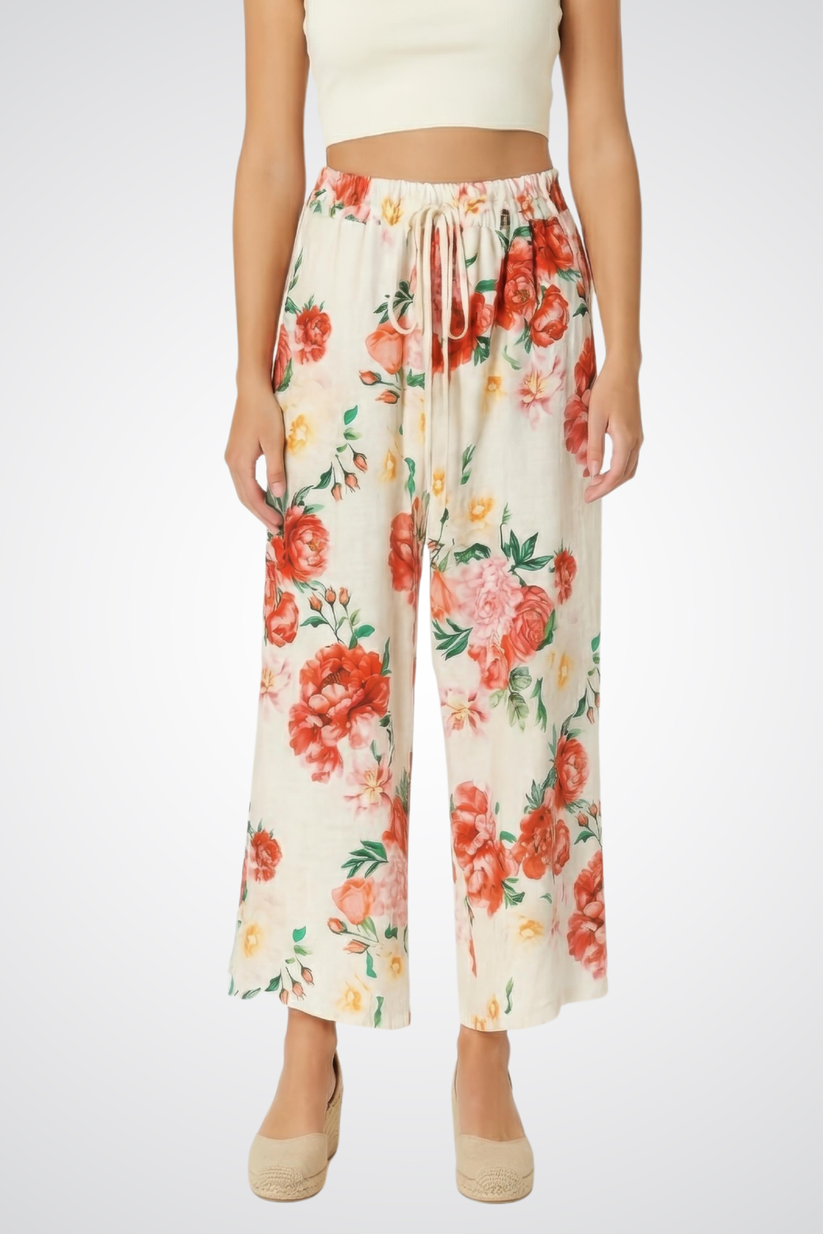 Eternelle Wide-Leg Linen Pants - Style 5-SS26204-9