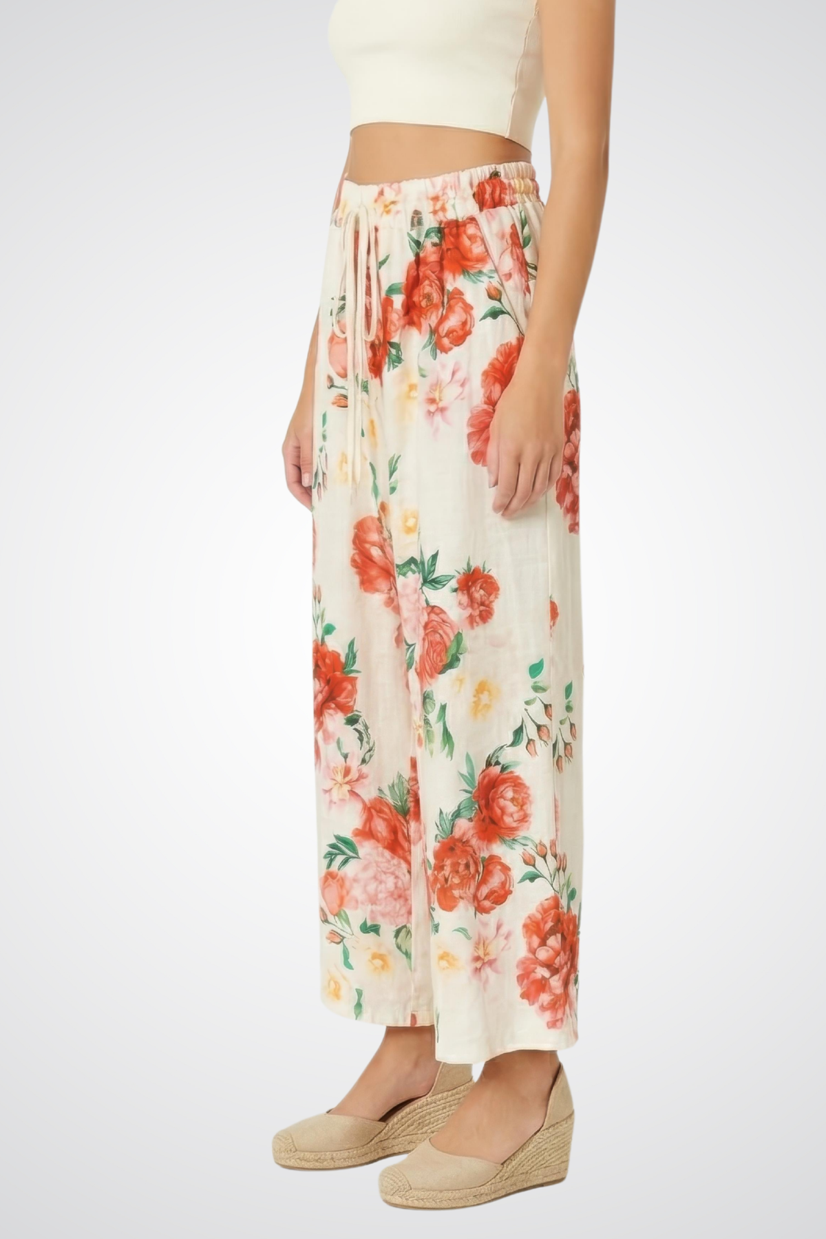 Eternelle Wide-Leg Linen Pants - Style 5-SS26204-9