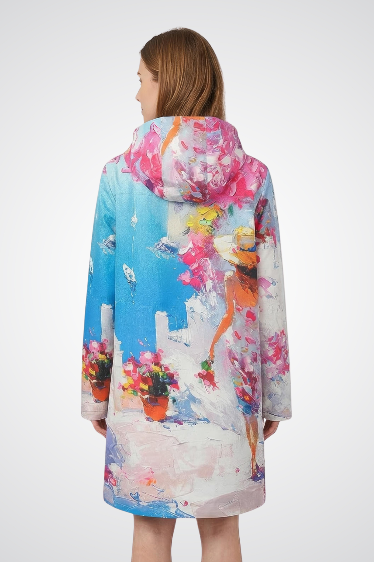 Dolcezza Summer In Santorini Raincoat - Style 26870
