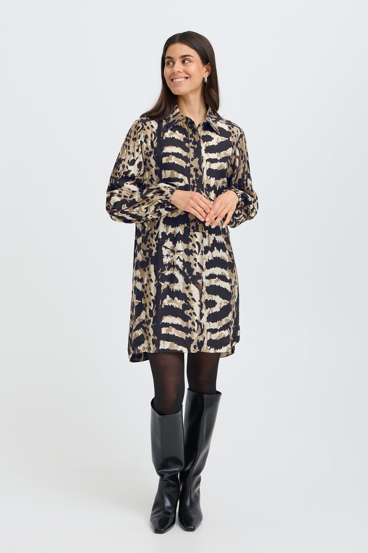 Fransa Print Dress- Style 20617073