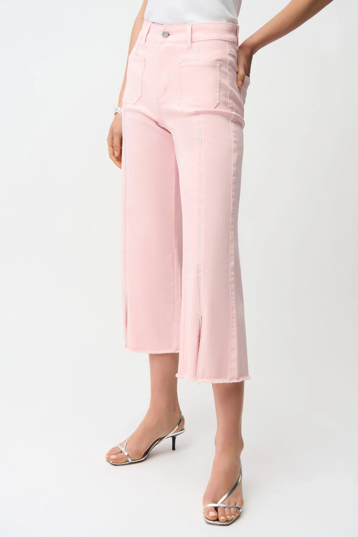 Joseph Ribkoff Claudia Embellished Culotte Jeans - Style 251901B