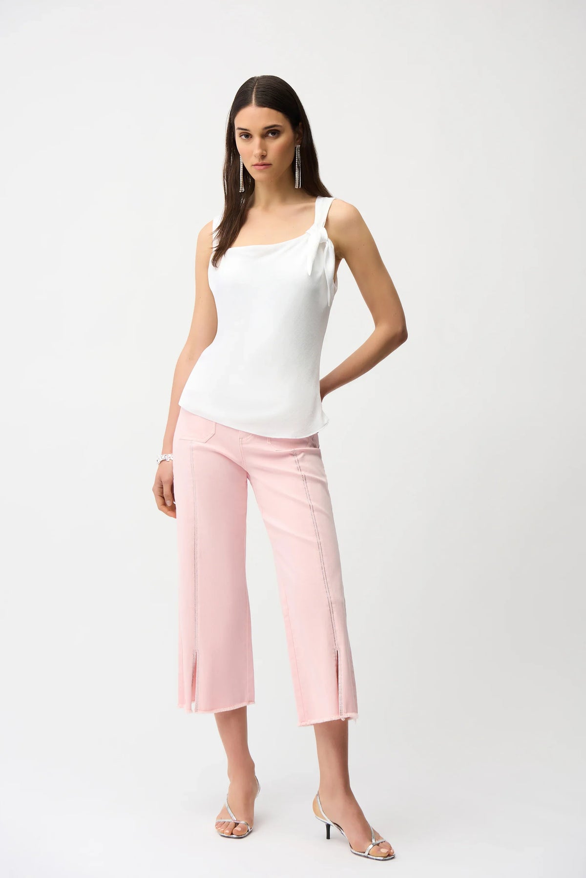 Joseph Ribkoff Claudia Embellished Culotte Jeans - Style 251901B