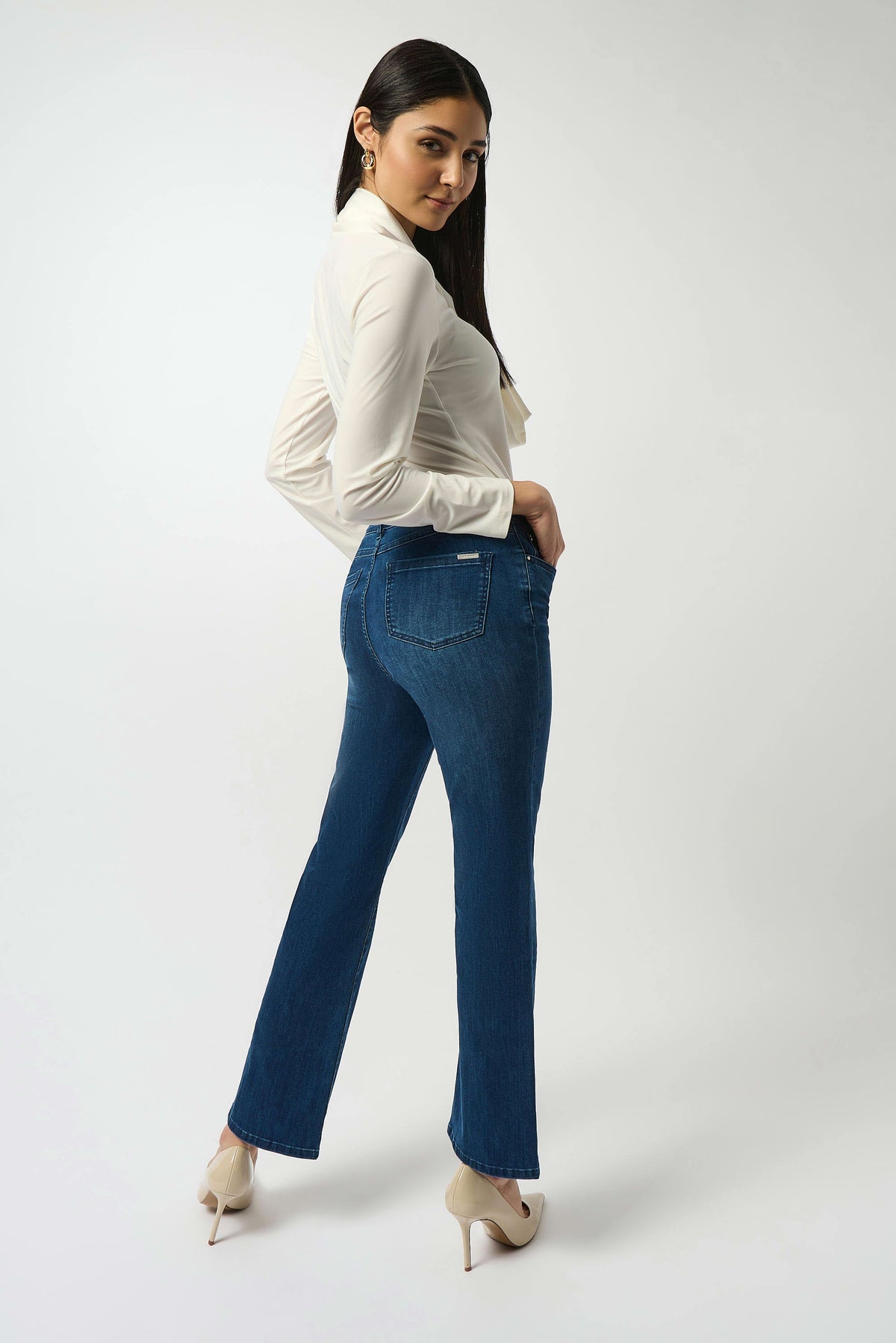 Joseph Ribkoff Brooke Bootcut Featherweave Jeans - Style 251967f