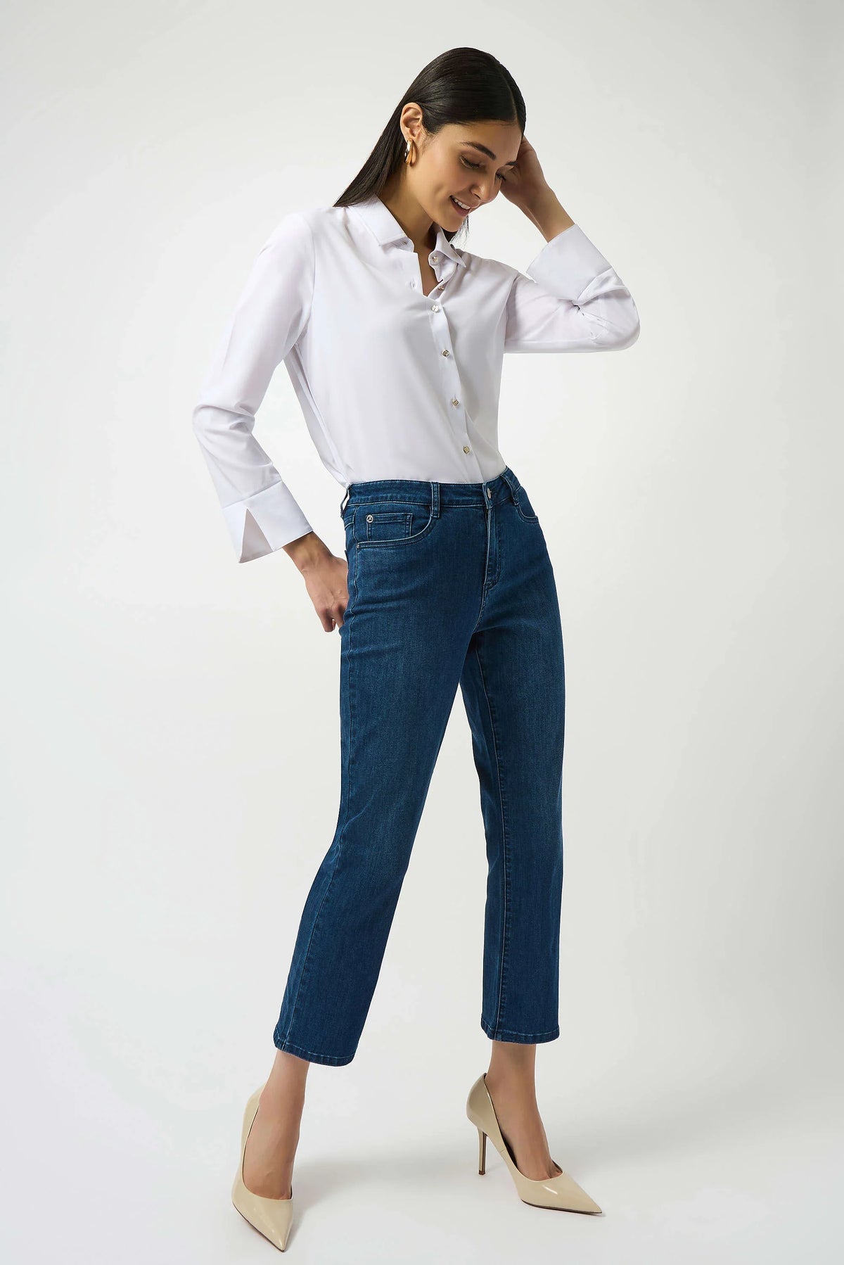 Joseph Ribkoff Margot Straight Leg Featherweave Jeans - Style 252926