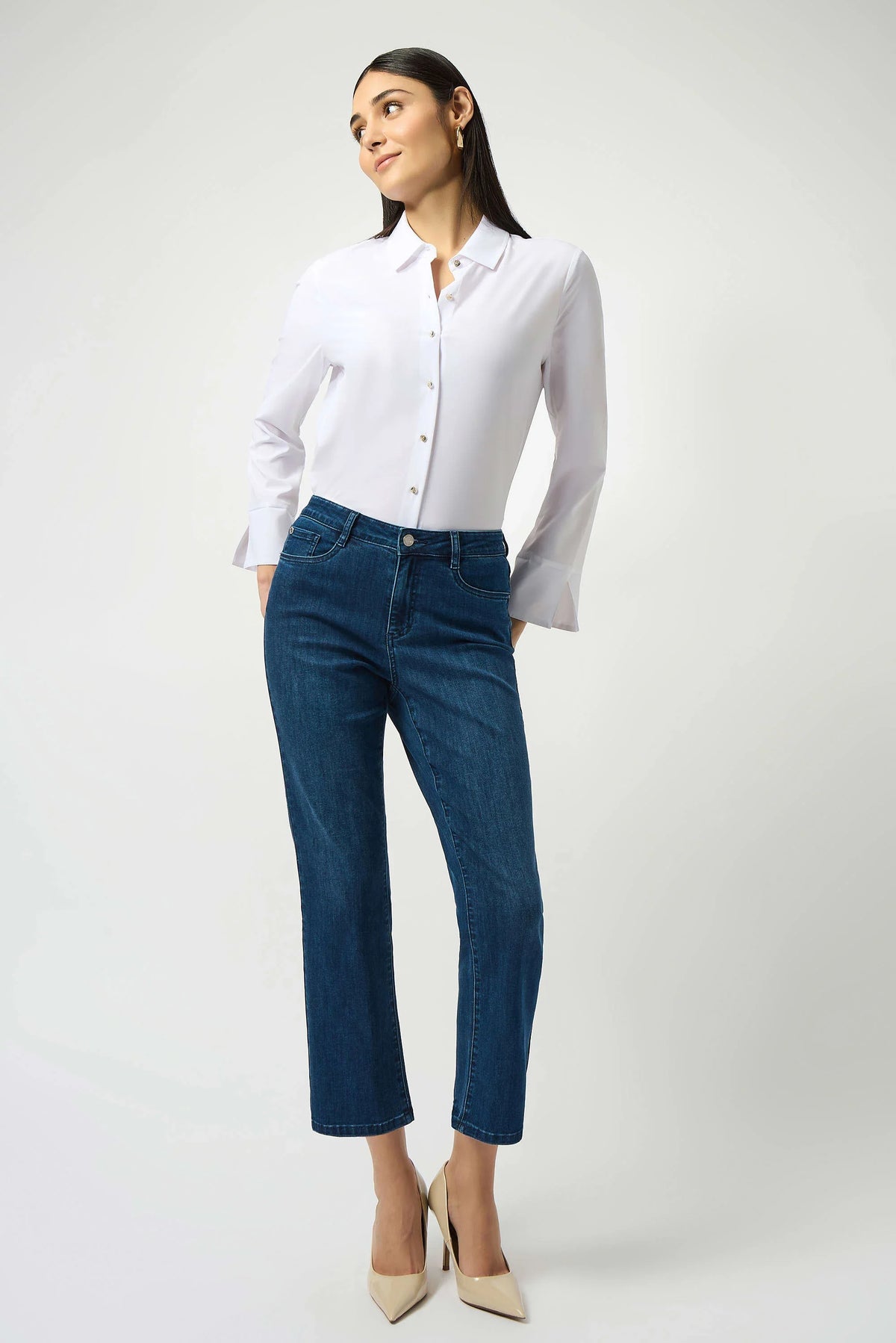 Joseph Ribkoff Margot Straight Leg Featherweave Jeans - Style 252926