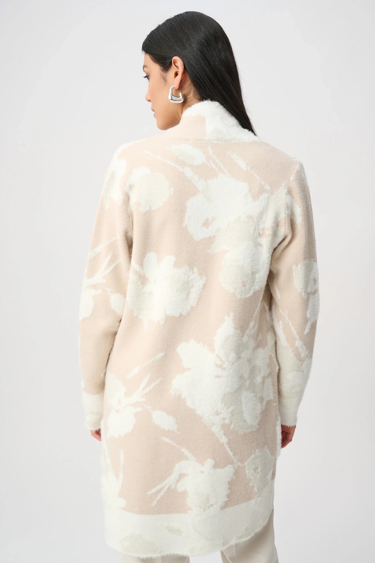 Joseph Ribkoff Abstract Print Feather Cardigan - Style 253956F