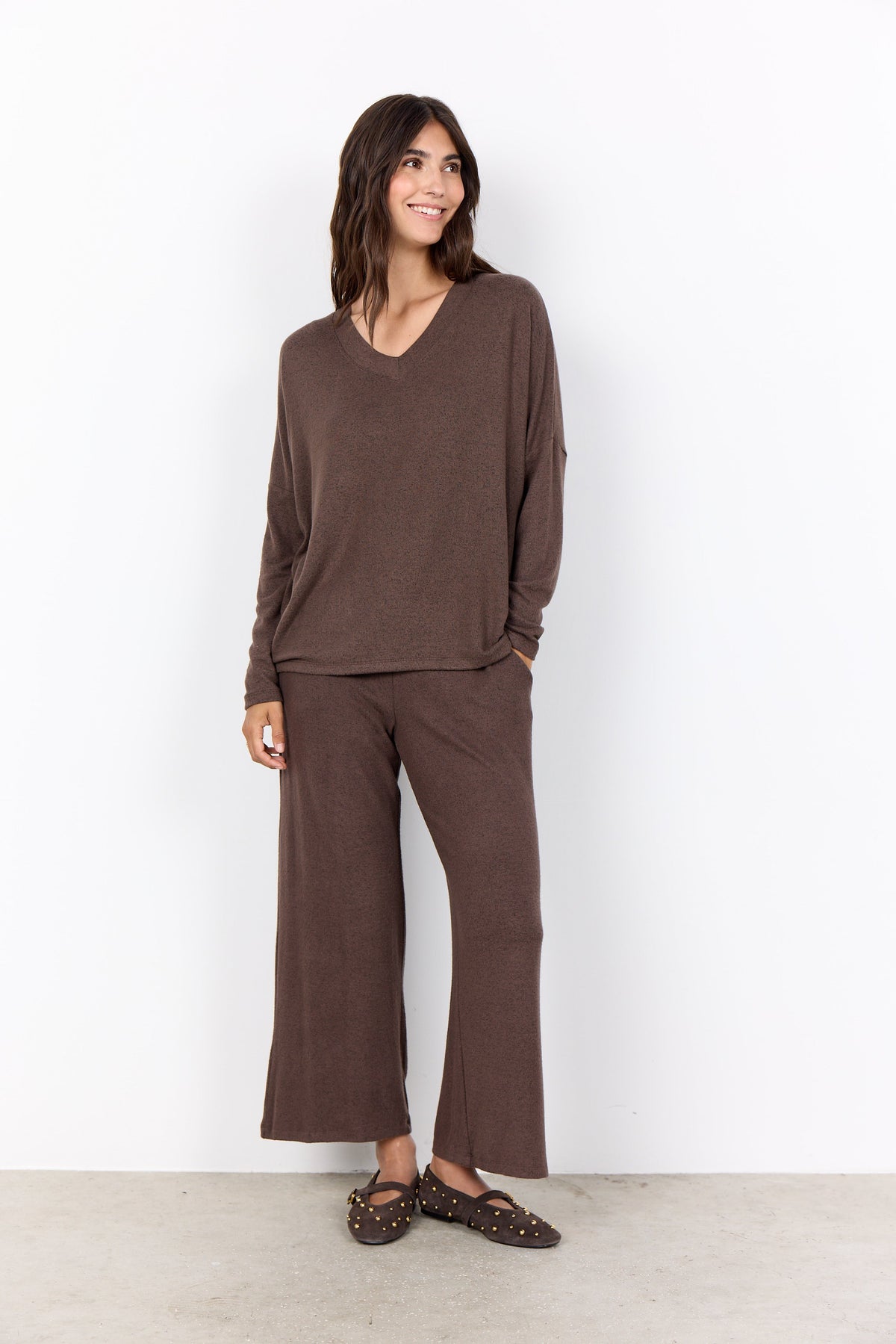 Soya Concepts V-Neck Drop Shoulder Top - Style 5F25893