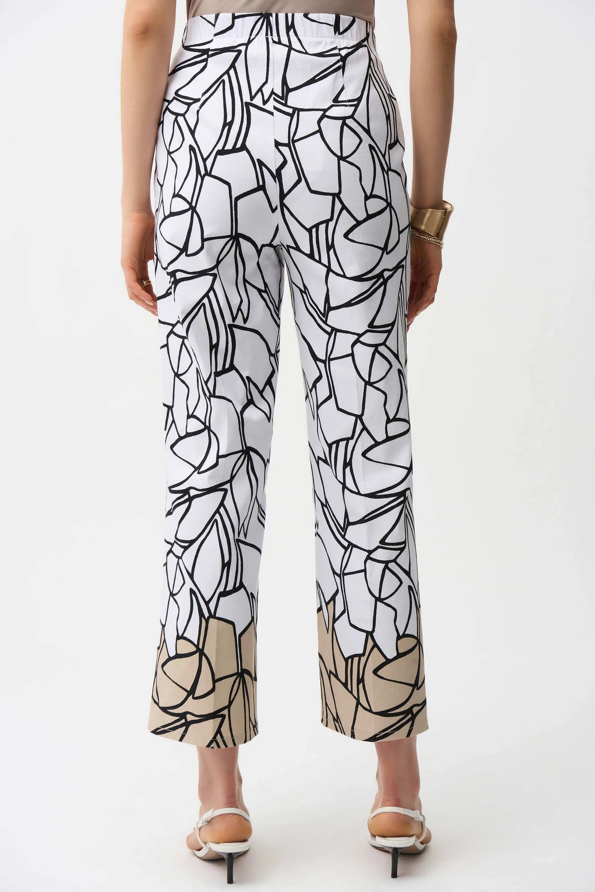 Joseph Ribkoff Abstract Print Wide Leg Pants - Style 261026
