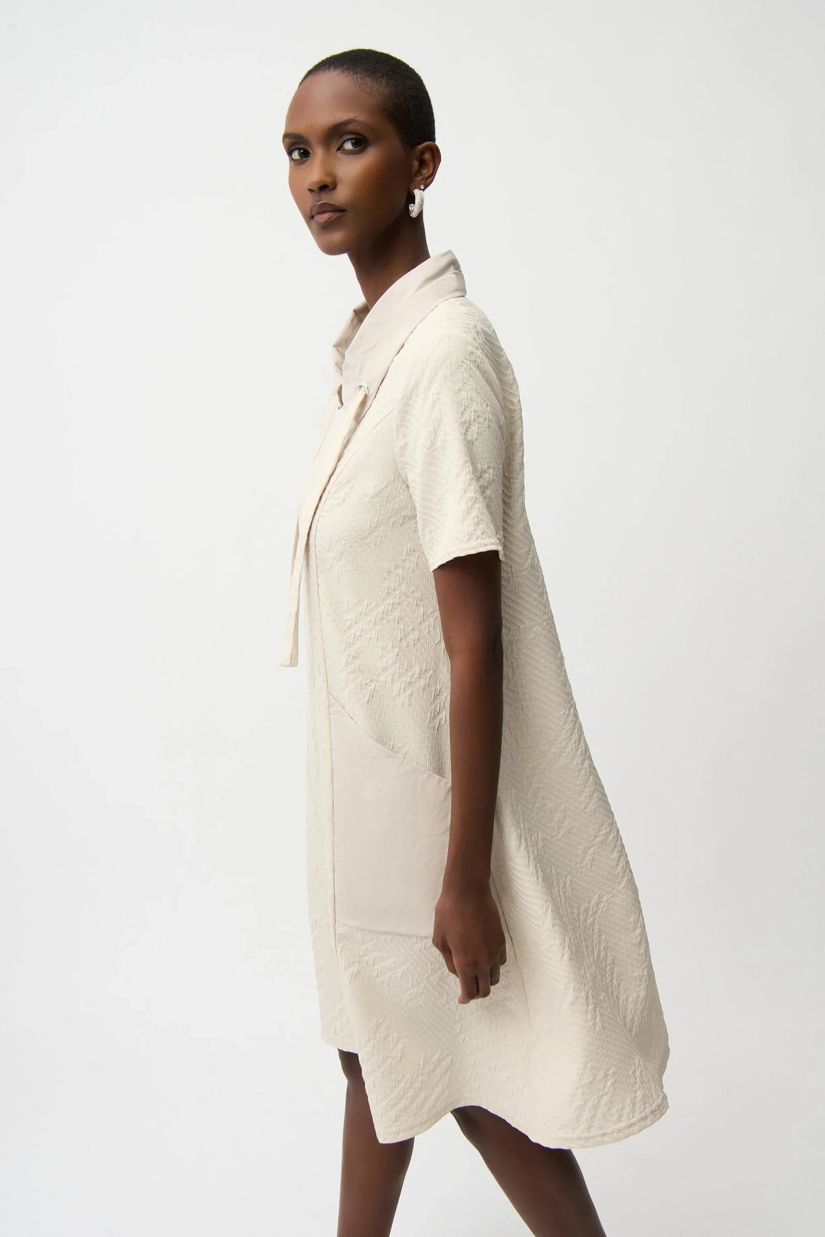 Joseph Ribkoff Jacquard Eyelet Shirt Dress - Style 261027b