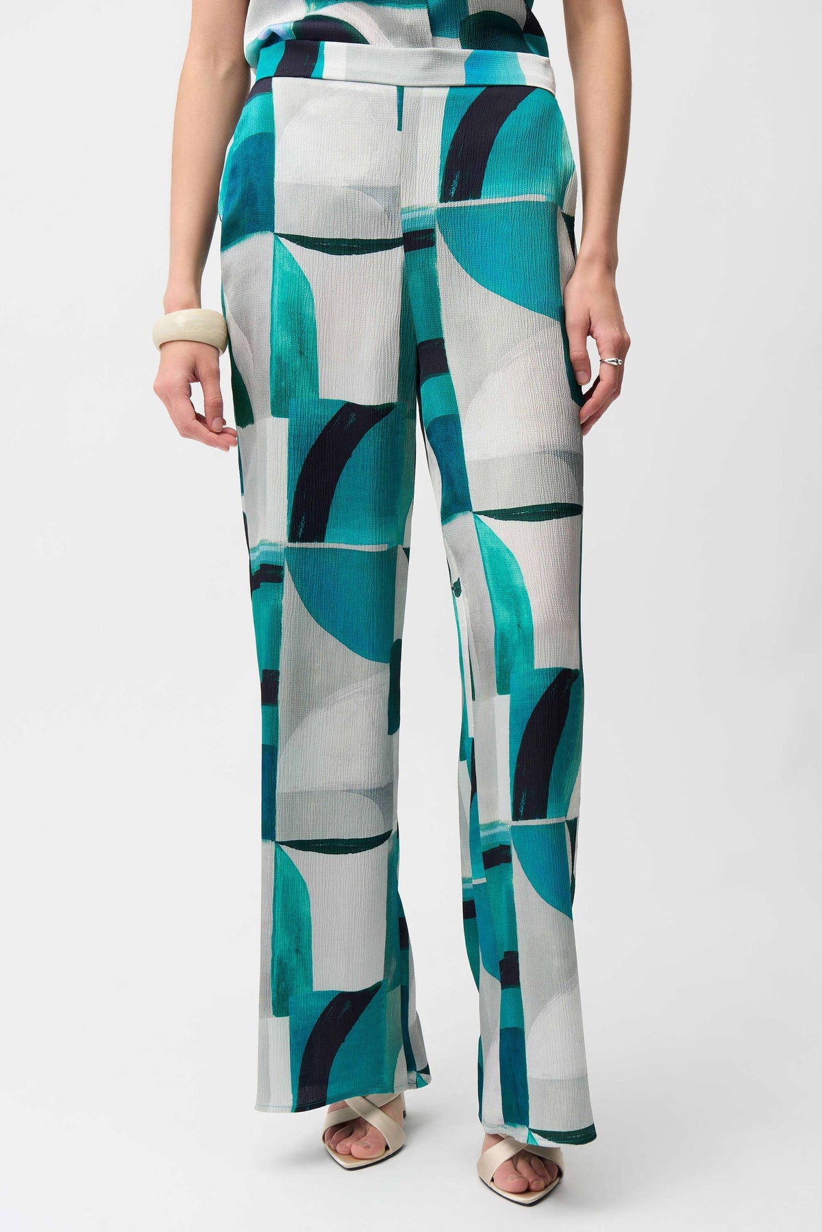 Joseph Ribkoff Geometric Wide Leg Pants - Style 261042