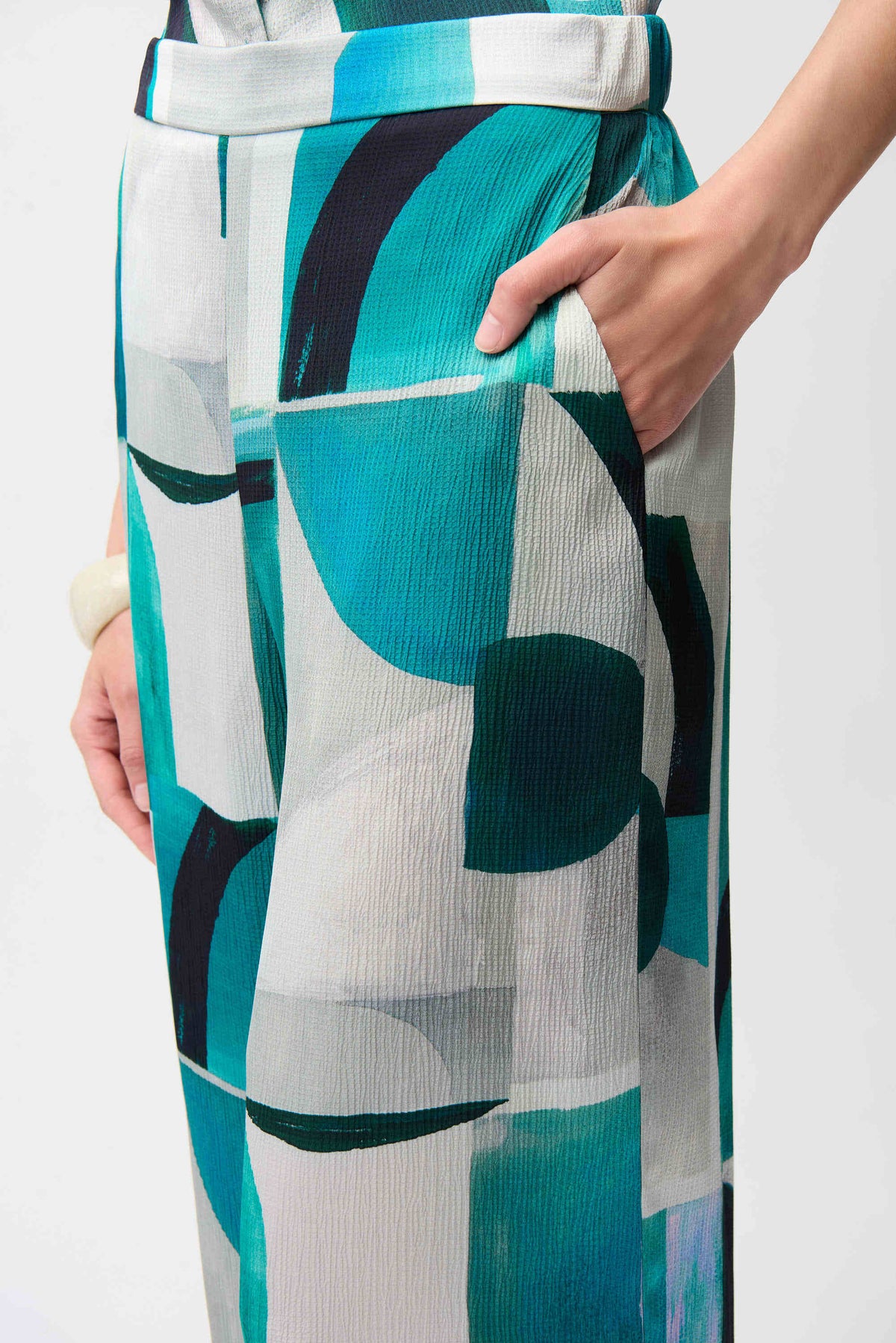 Joseph Ribkoff Geometric Wide Leg Pants - Style 261042