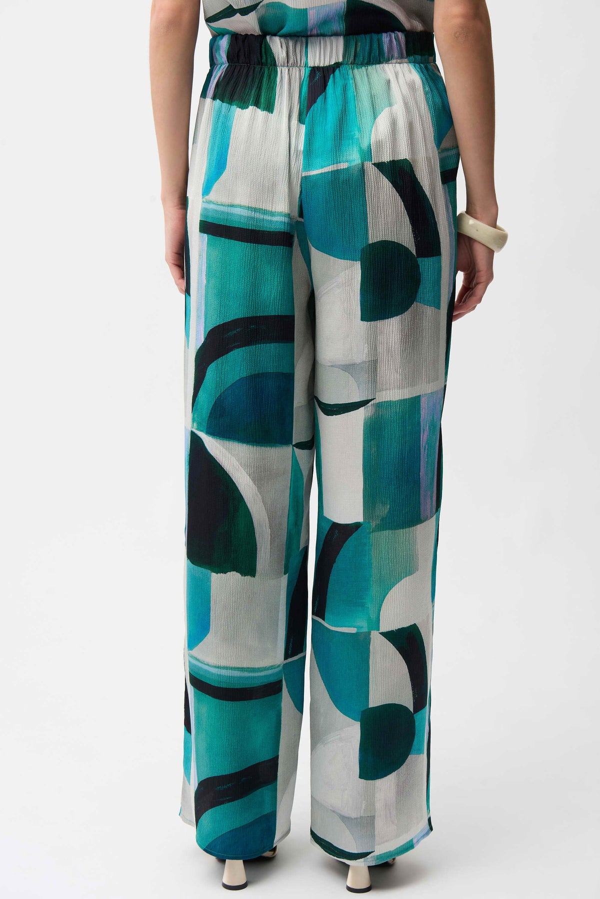 Joseph Ribkoff Geometric Wide Leg Pants - Style 261042