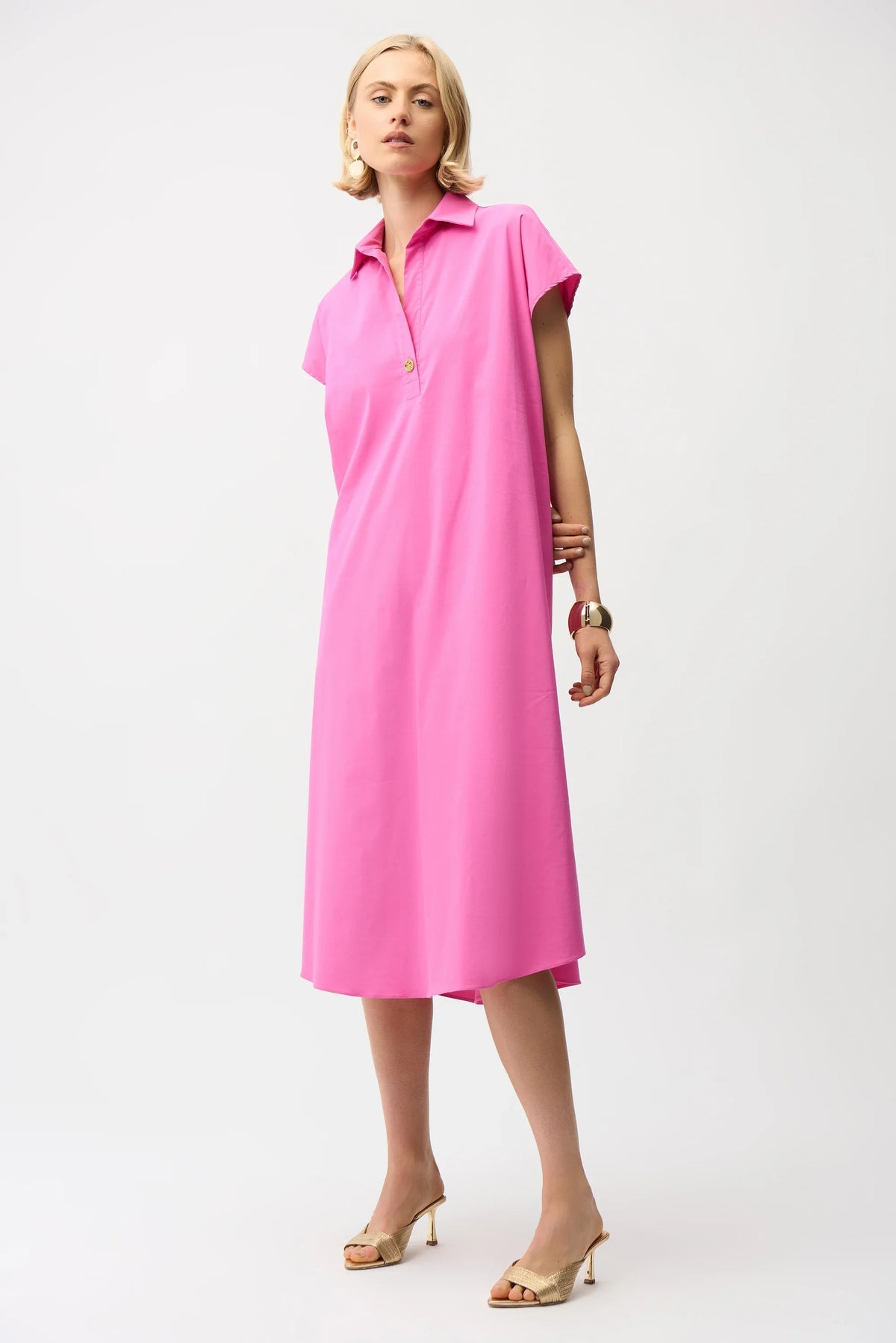Joseph Ribkoff Trapeze Poplin Shirt Dress - Style 261049