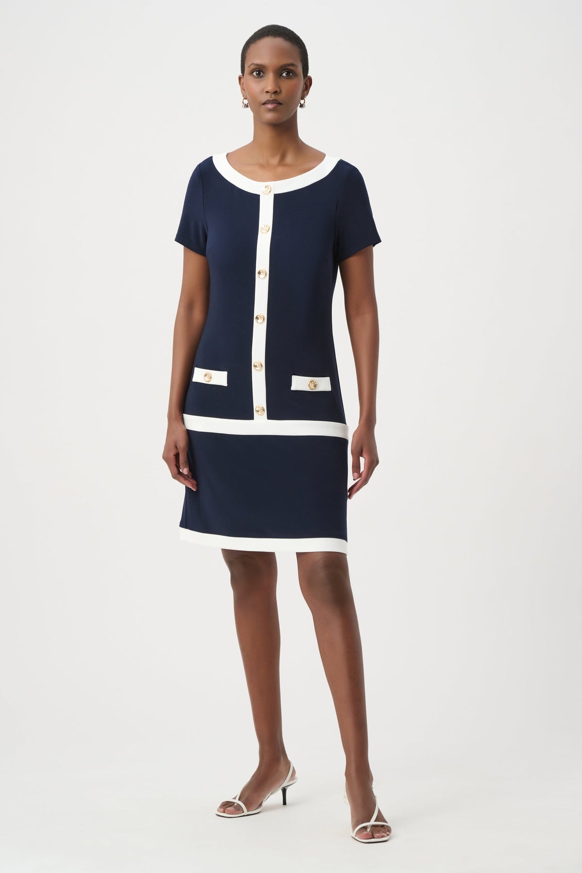 Joseph Ribkoff Color Block Sheath Dress - Style 261091
