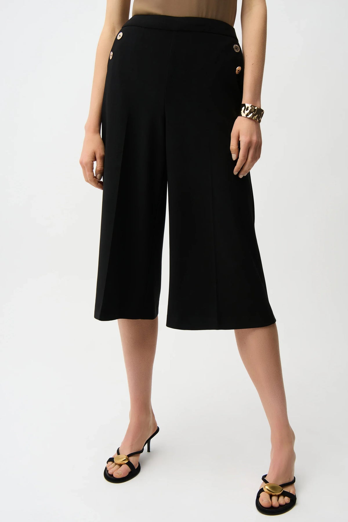Joseph Ribkoff Bonded Culotte Pull-On Pants - Style 261105
