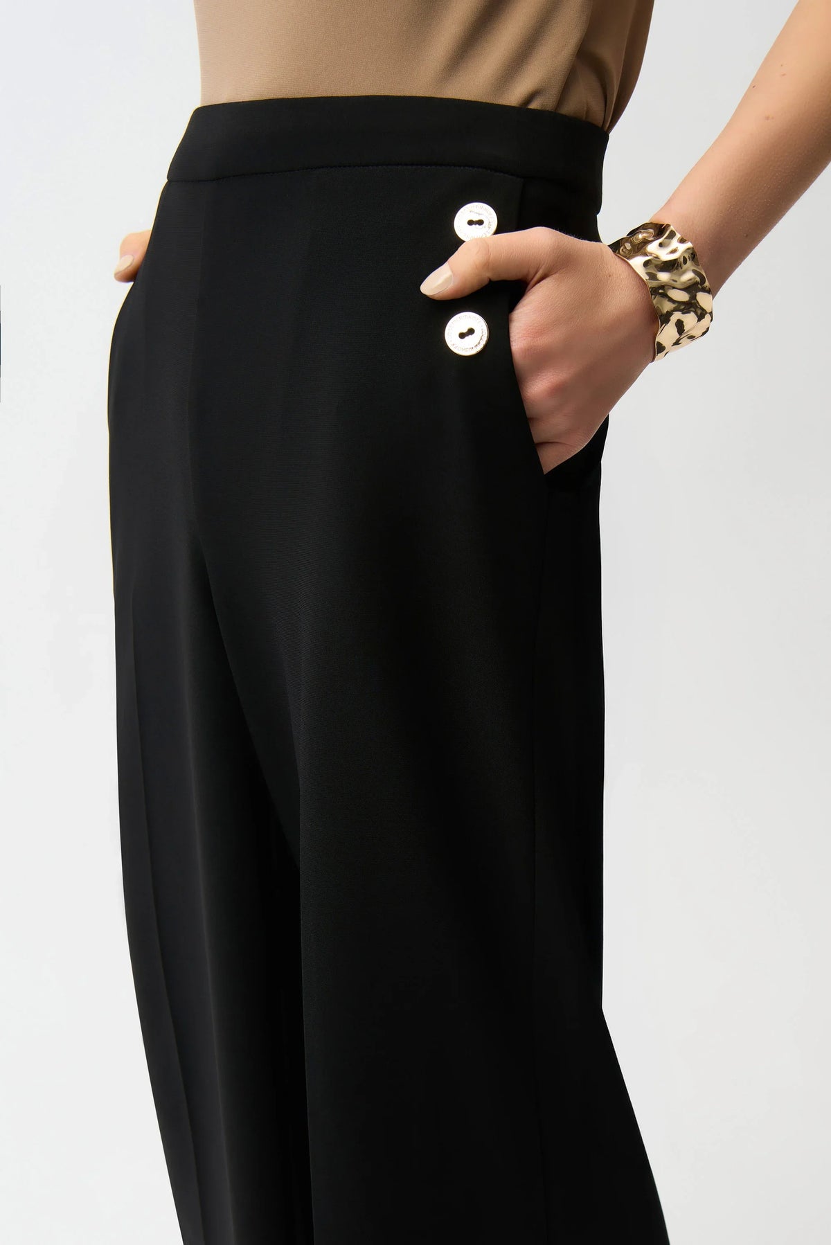 Joseph Ribkoff Bonded Culotte Pull-On Pants - Style 261105