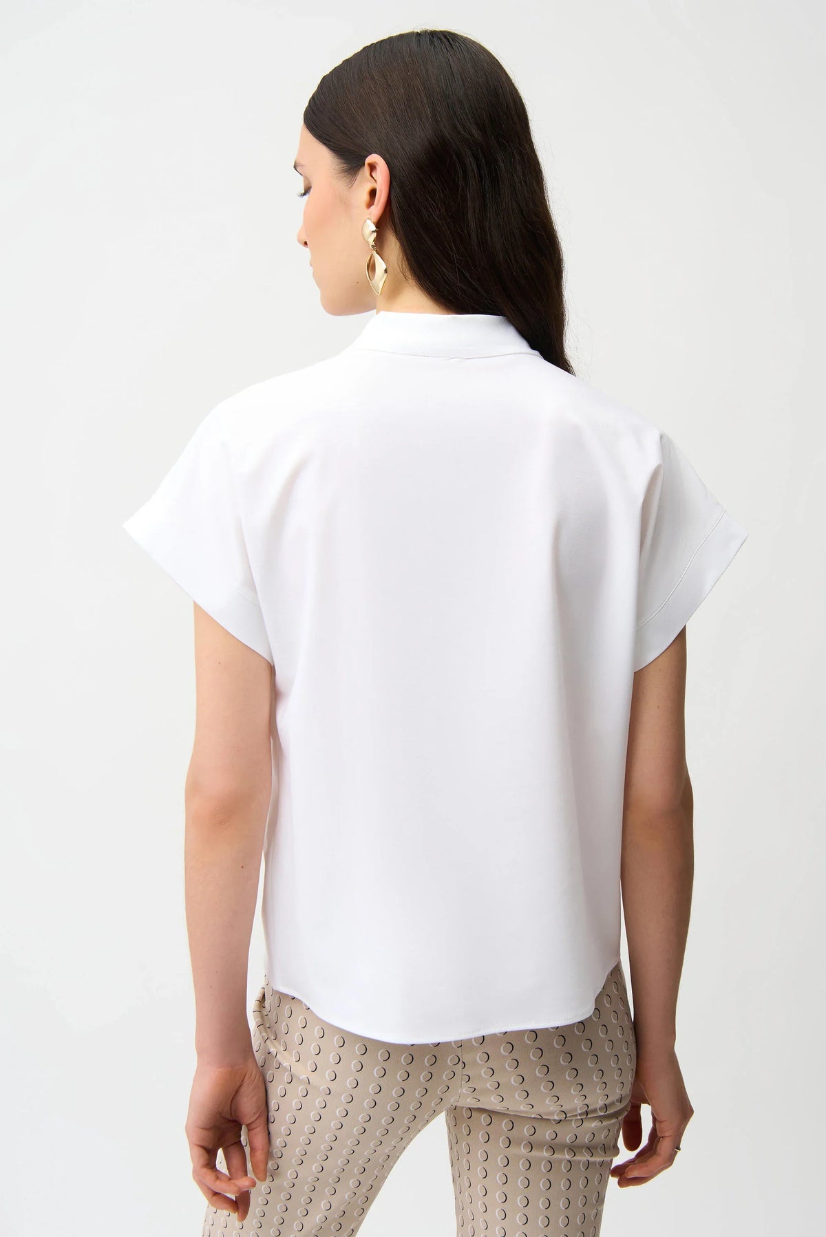 Joseph Ribkoff Zip Collar Structured Top - Style 261140