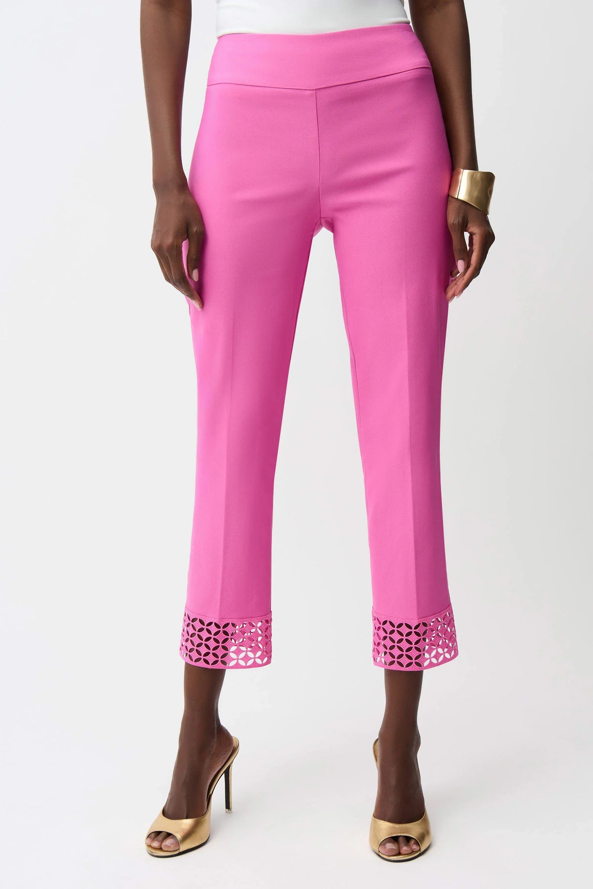 Joseph Ribkoff Guipure Hem Contour Pants - Style 261159