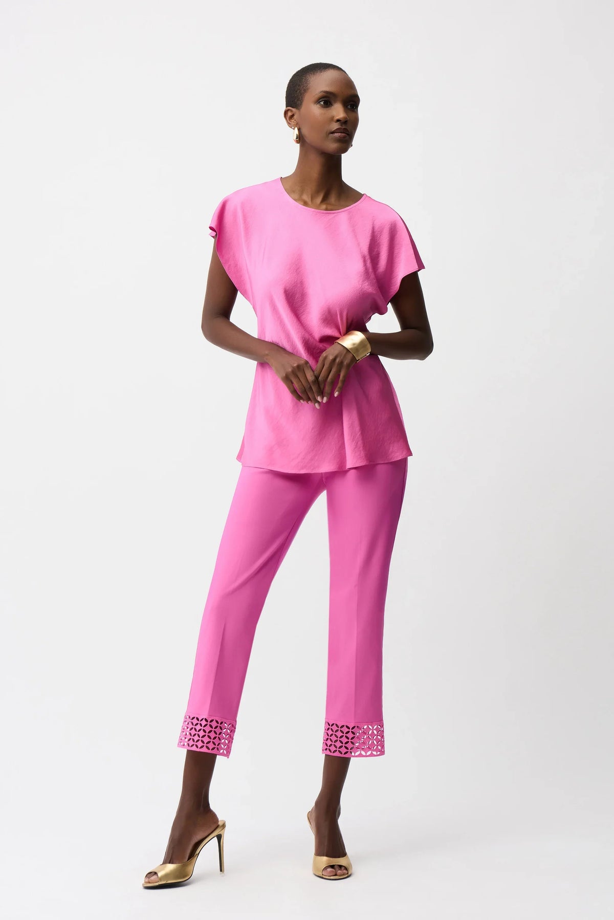 Joseph Ribkoff Guipure Hem Contour Pants - Style 261159