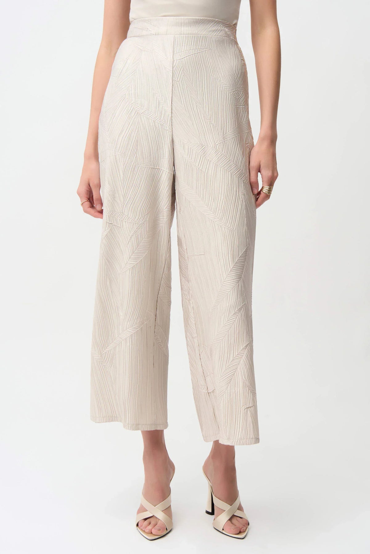 Joseph Ribkoff Satin Wide-Leg Culotte Pants - Style 261161M