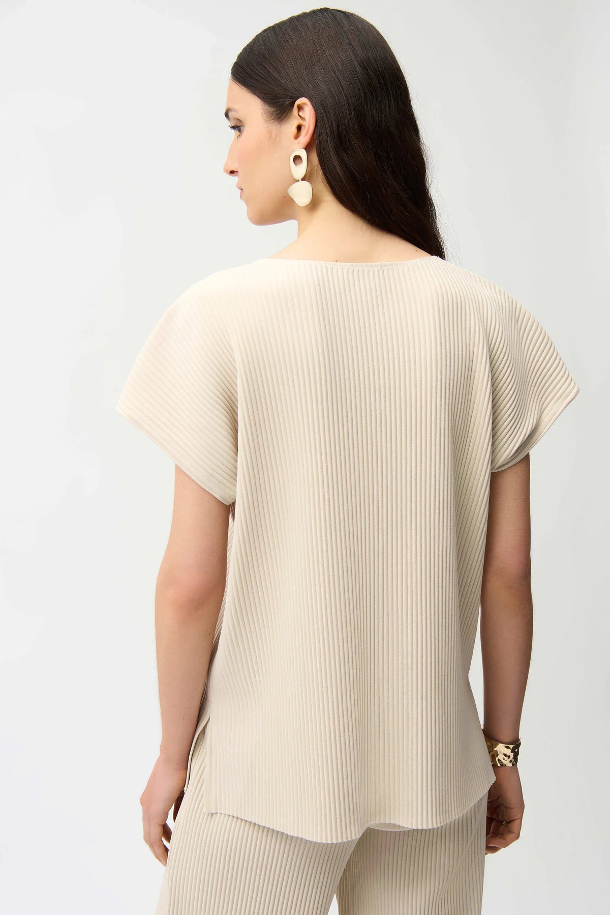 Joseph Ribkoff Pleated Scuba Boxy Top - Style 261192
