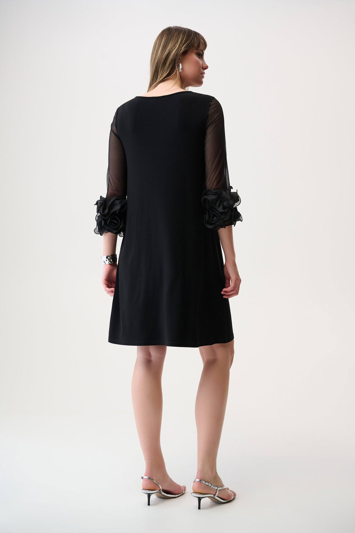 Joseph Ribkoff Ruffled Bell Sleeve Dress - Style 261212