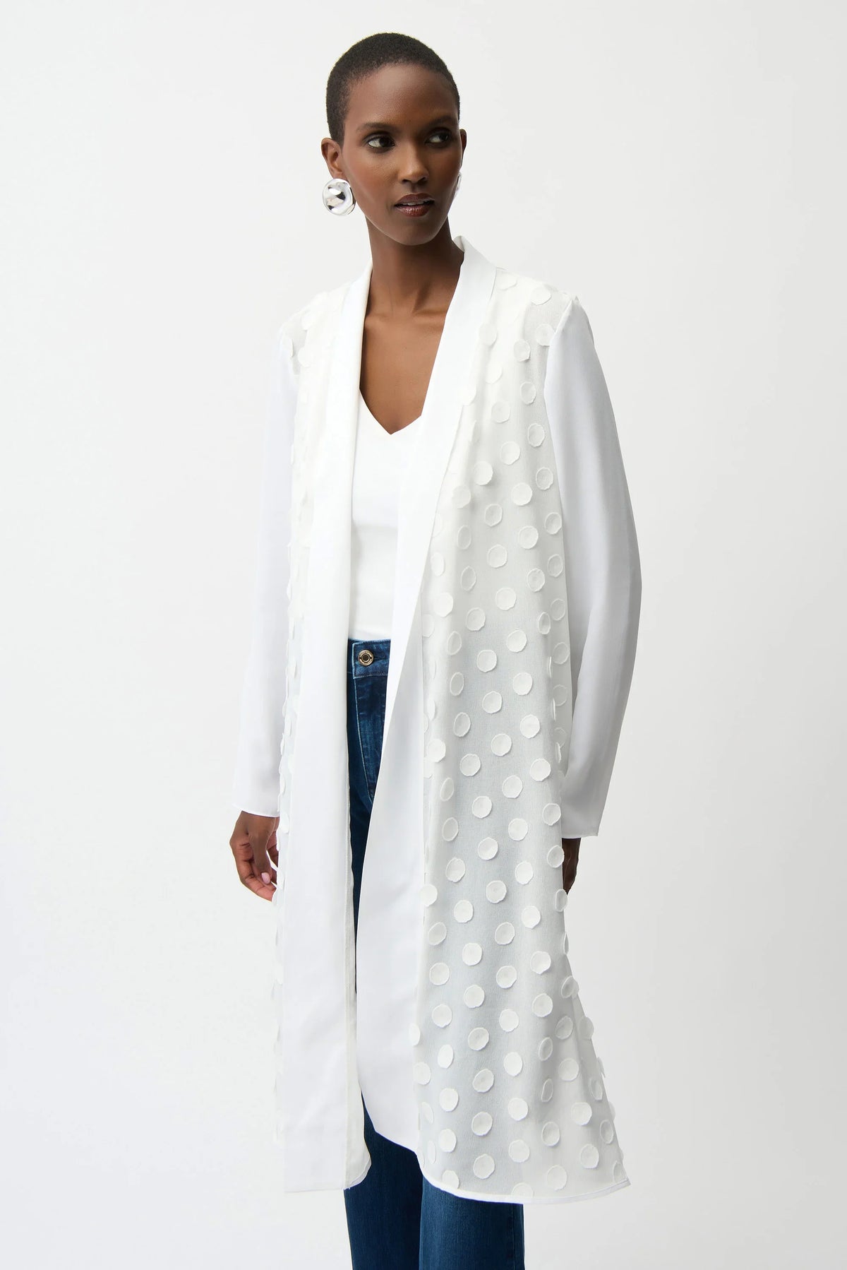 Joseph Ribkoff 3D Dot Georgette Cover-Up - Style 261217