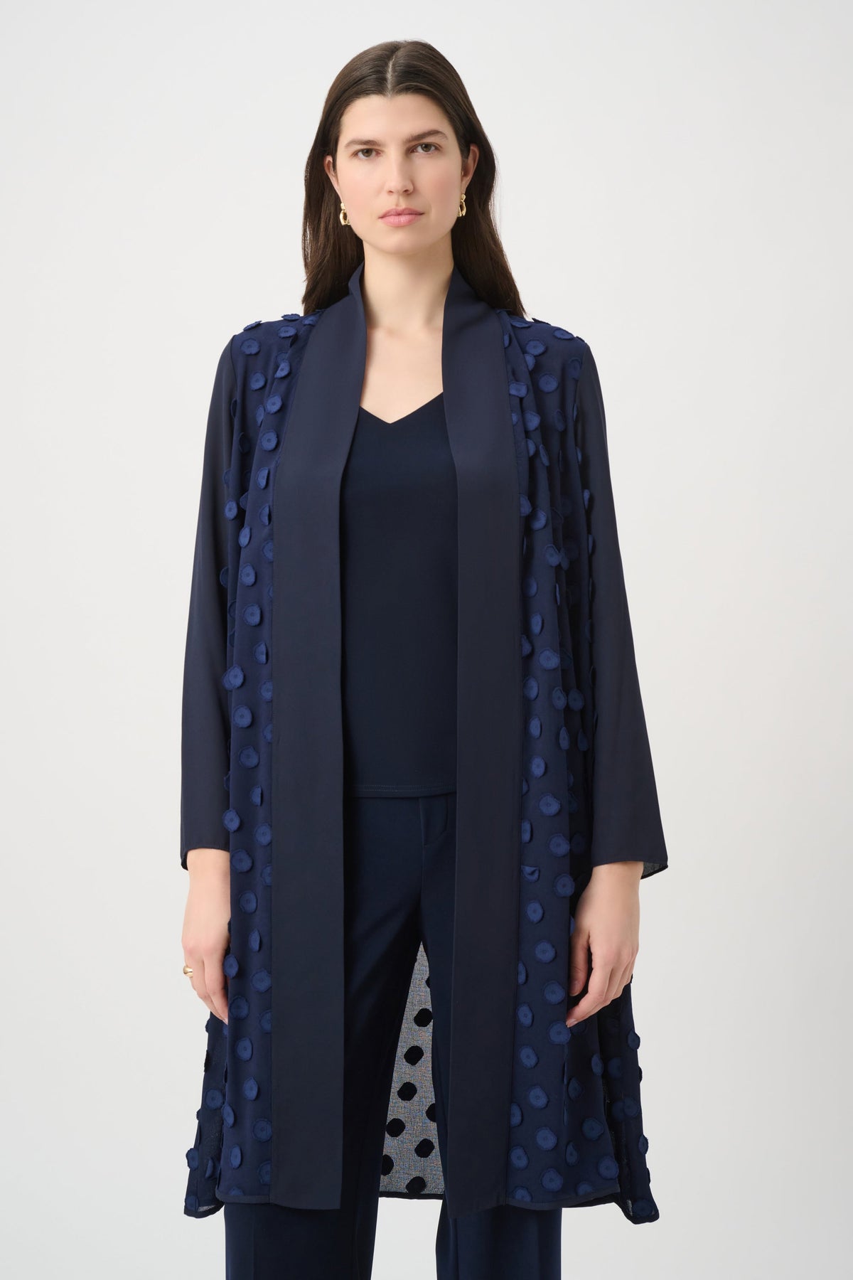 Joseph Ribkoff 3D Dot Georgette Cover-Up - Style 261217