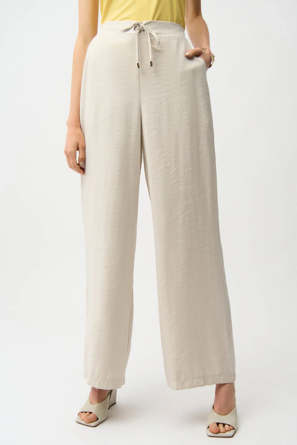 Joseph Ribkoff Wide Leg Drawstring Pants - Style 261221