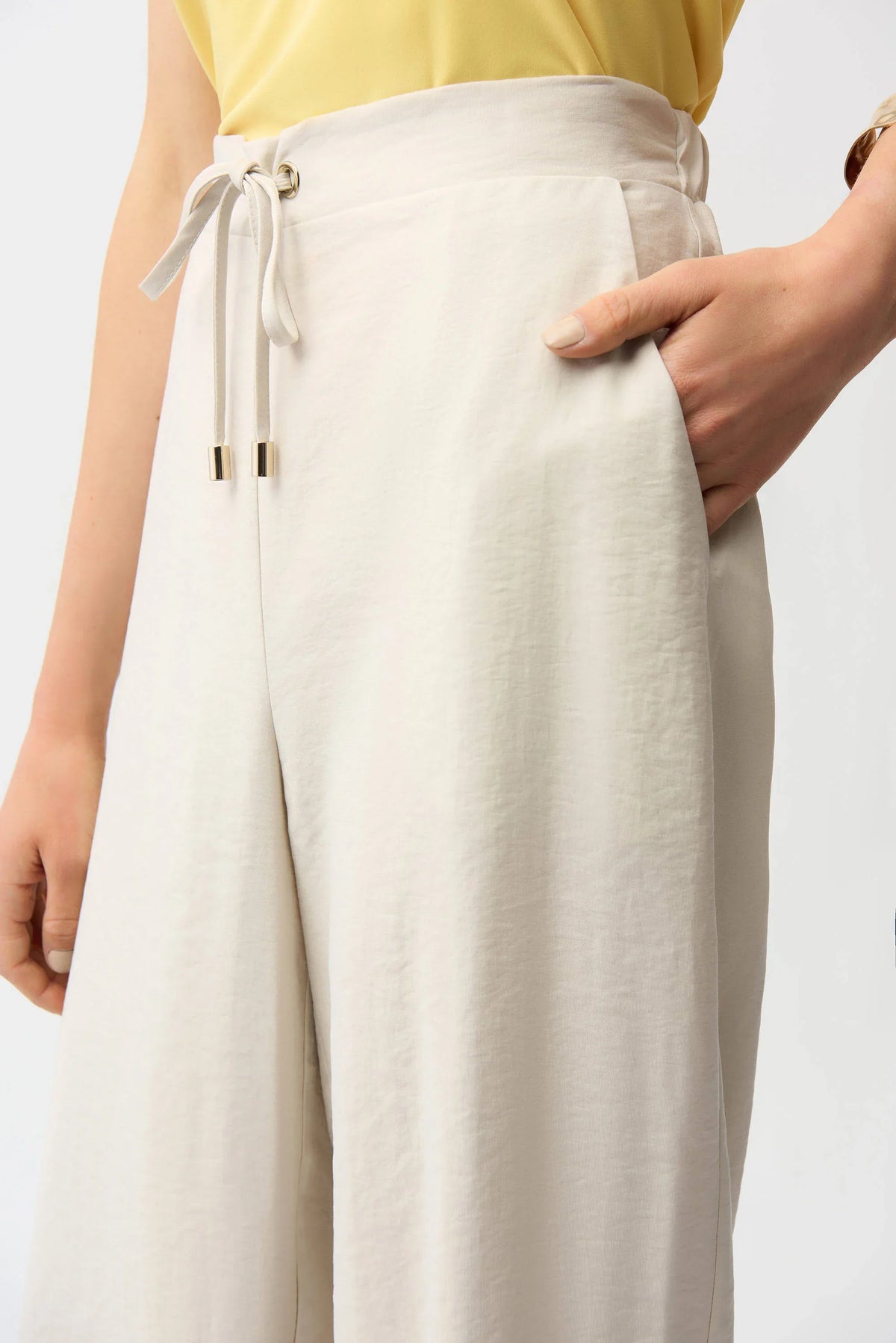 Joseph Ribkoff Wide Leg Drawstring Pants - Style 261221