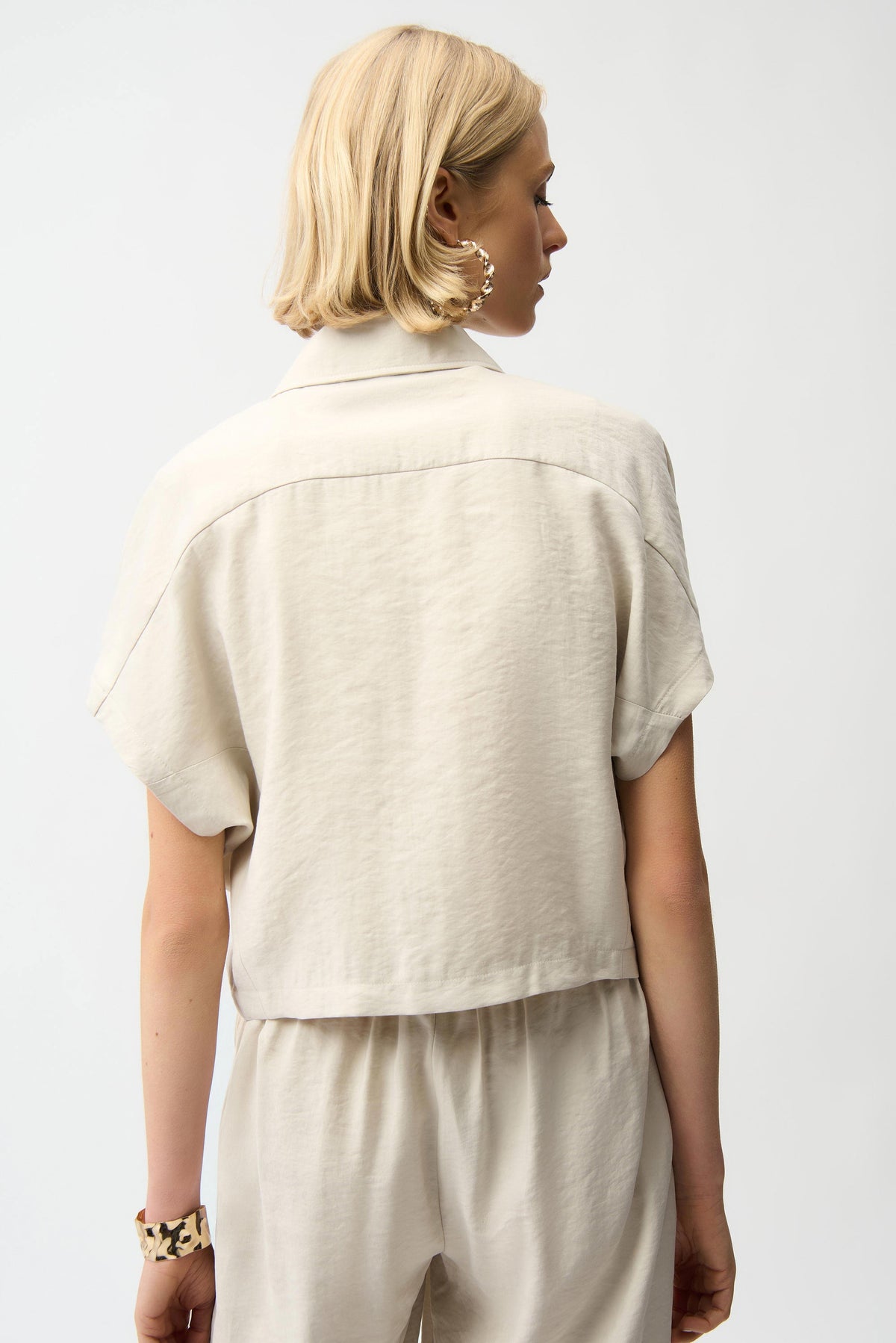 Joseph Ribkoff Textured Woven Zip Jacket - Style 261237