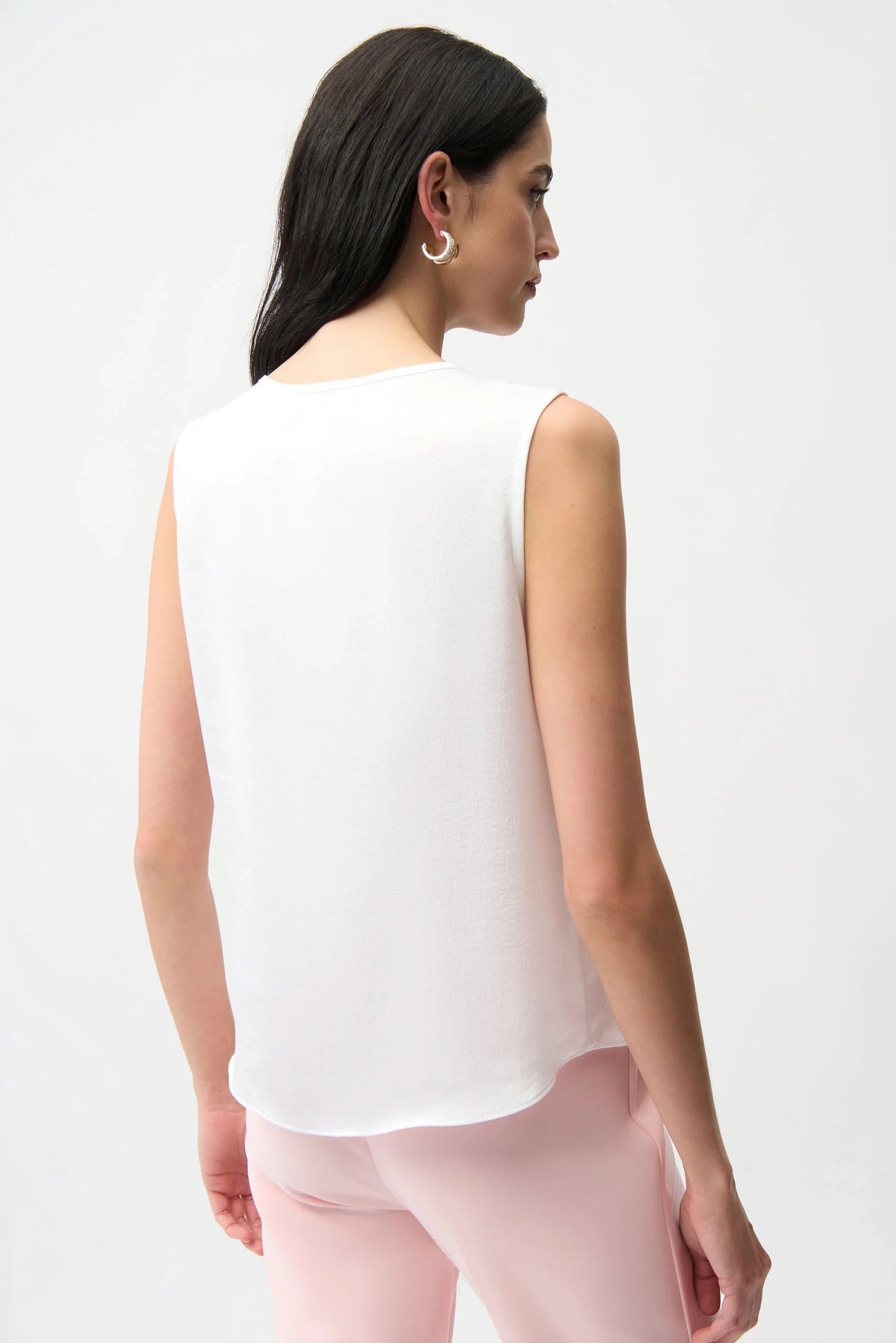 Joseph Ribkoff Gold Button V-Neck Top - Style 261249