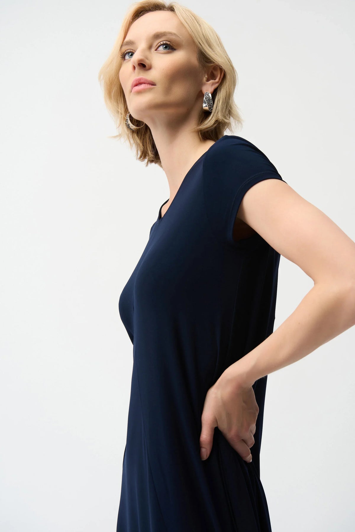 Joseph Ribkoff Scoop Neck Cap Sleeve Dress - Style 261259