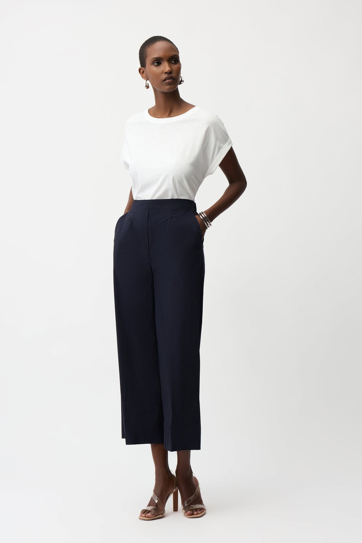 Joseph Ribkoff Stretch Poplin Culotte Pants - Style 261264