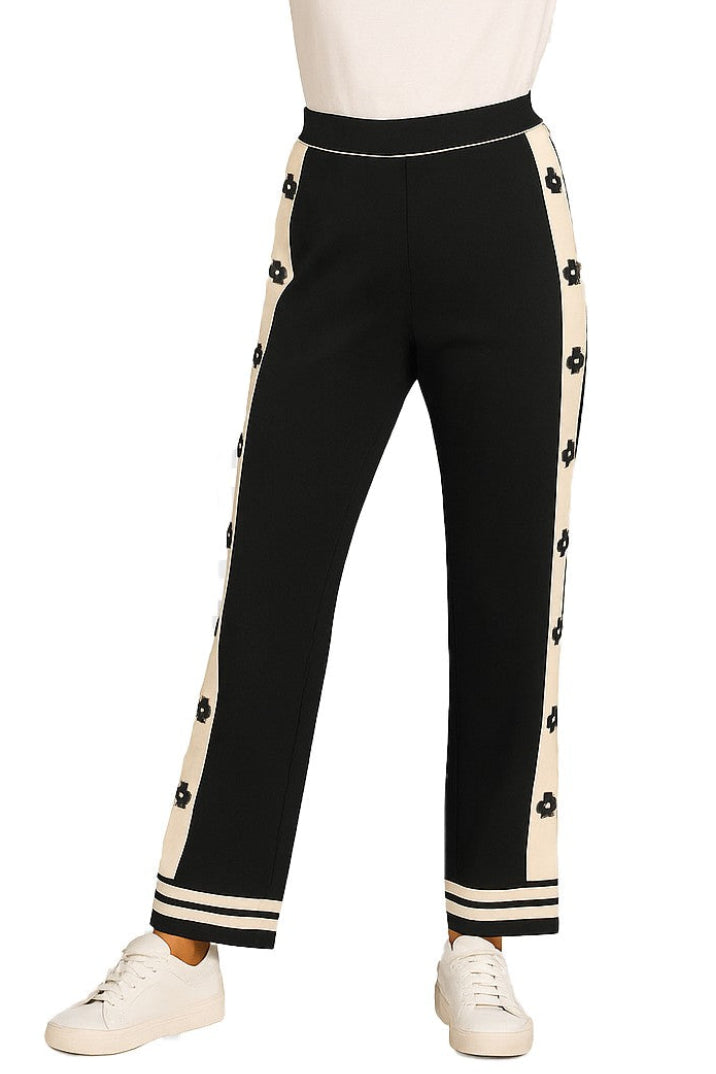 ORLY Pant With Side Stripe And Flowers - Style 261335