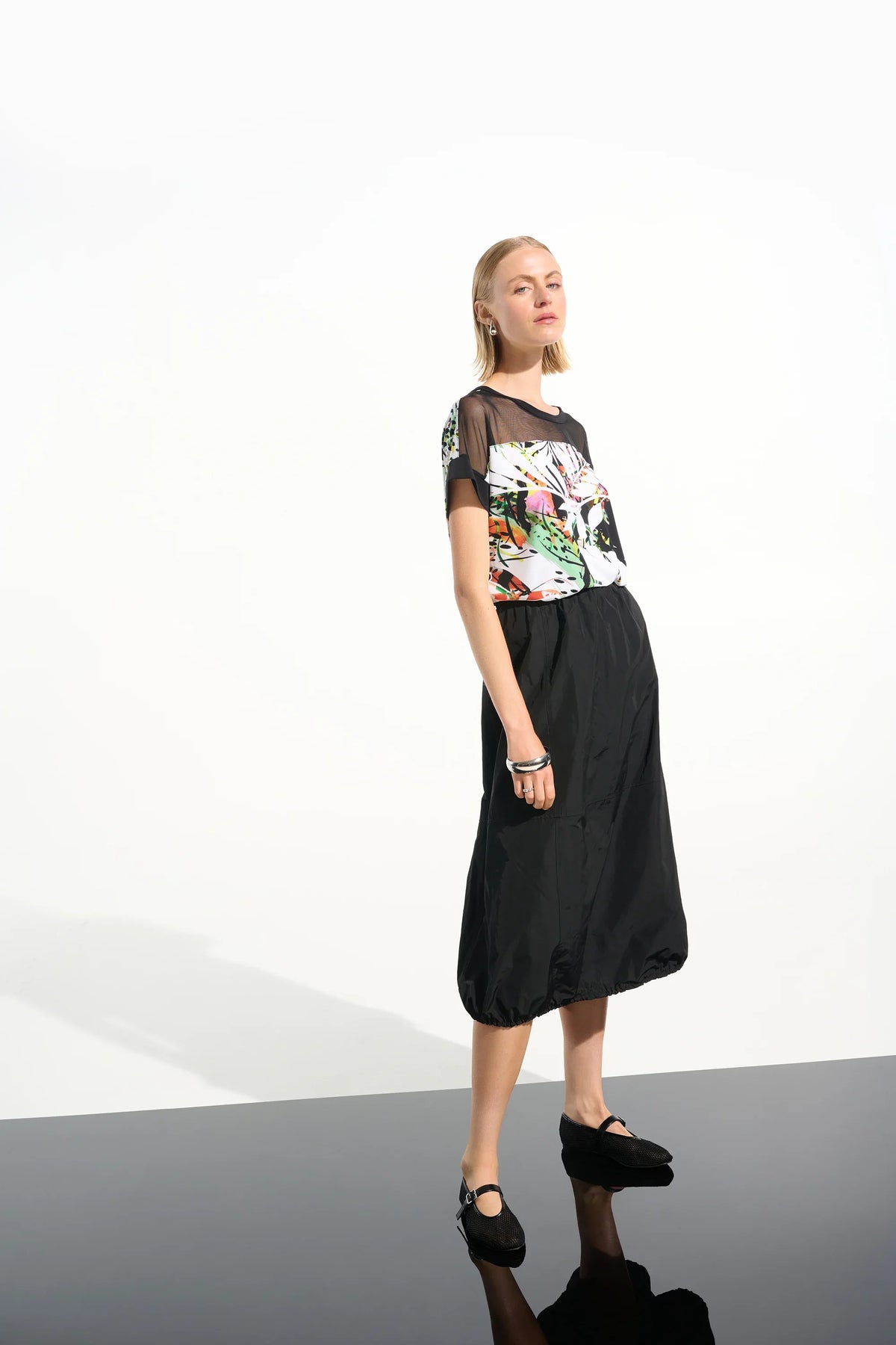 Joseph Ribkoff Balloon Bungee Woven Skirt - Style 261601