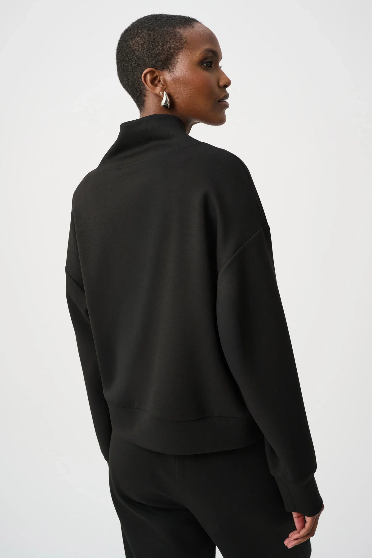 Joseph Ribkoff High Collar Zip Sweatshirt - Style 261610