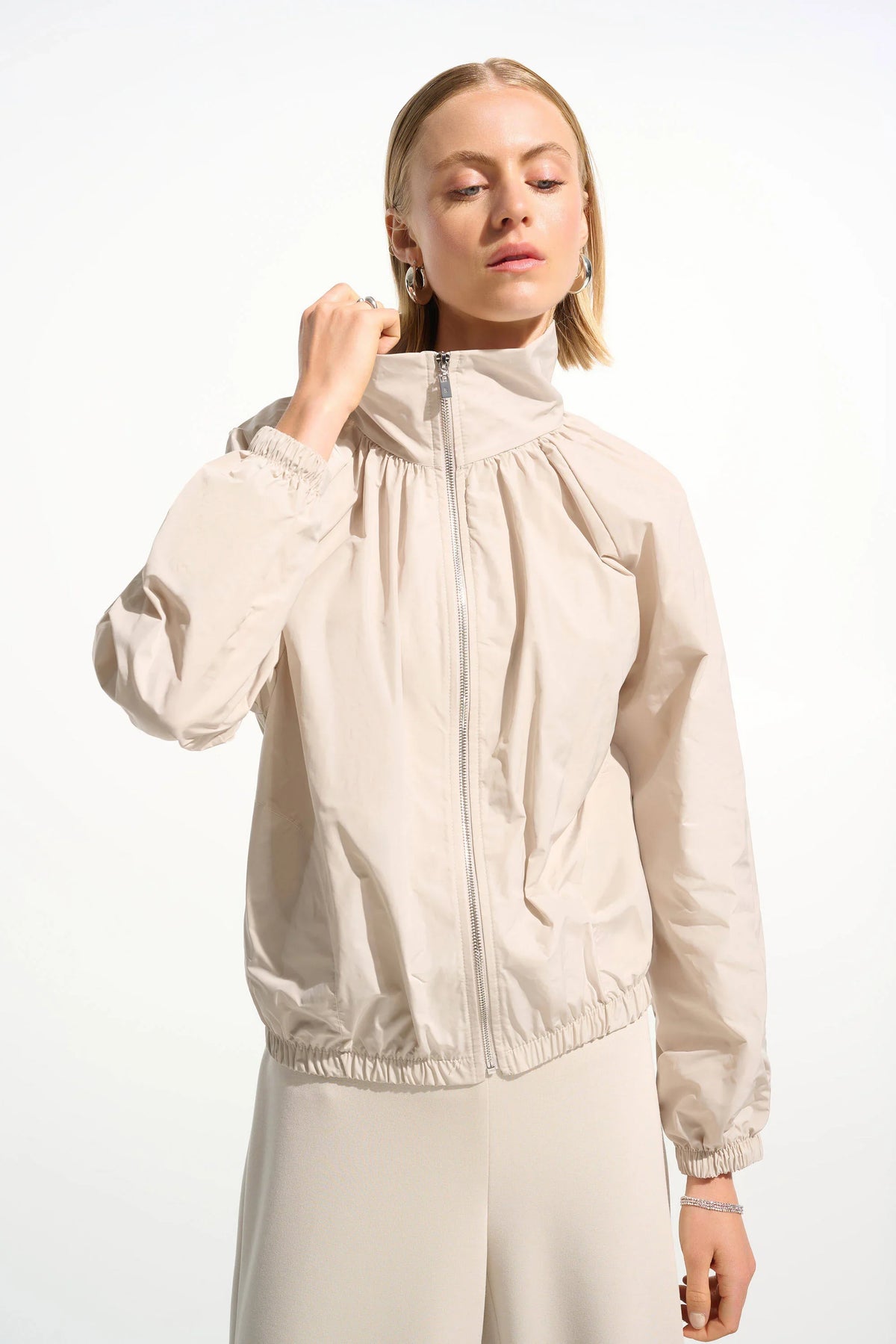 Joseph Ribkoff Funnel Collar Puffed Jacket - Style 261613