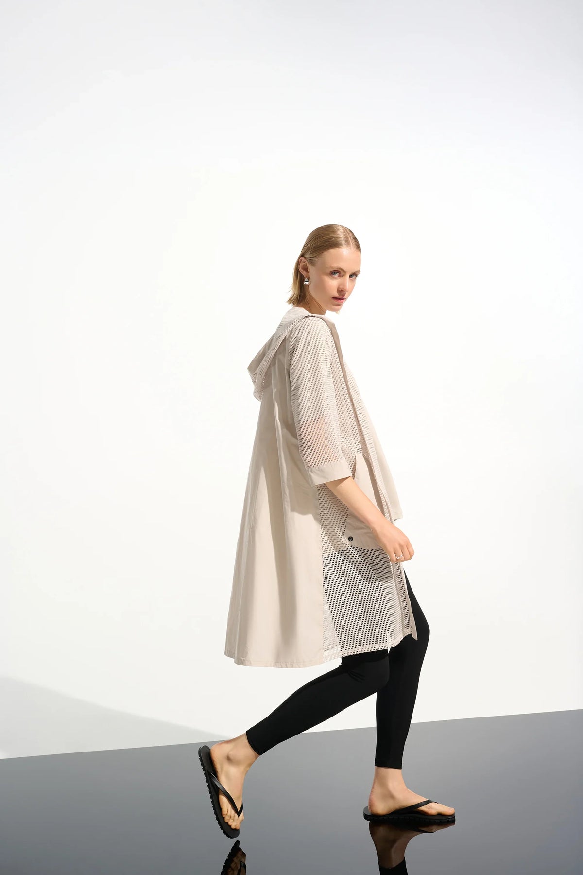 Joseph Ribkoff Memory Mesh Hooded Cover-Up - Style 261620