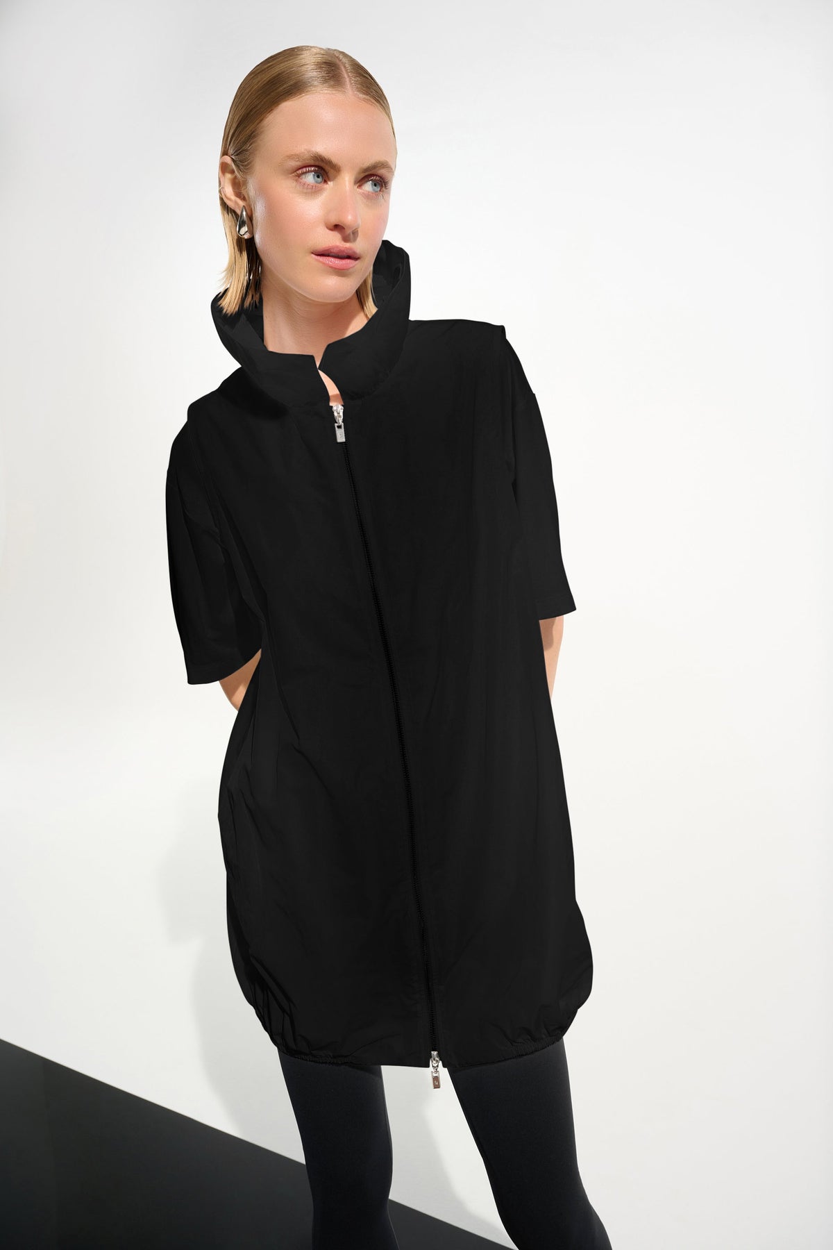 Joseph Ribkoff Shirred Collar Zip Vest - Style 261639
