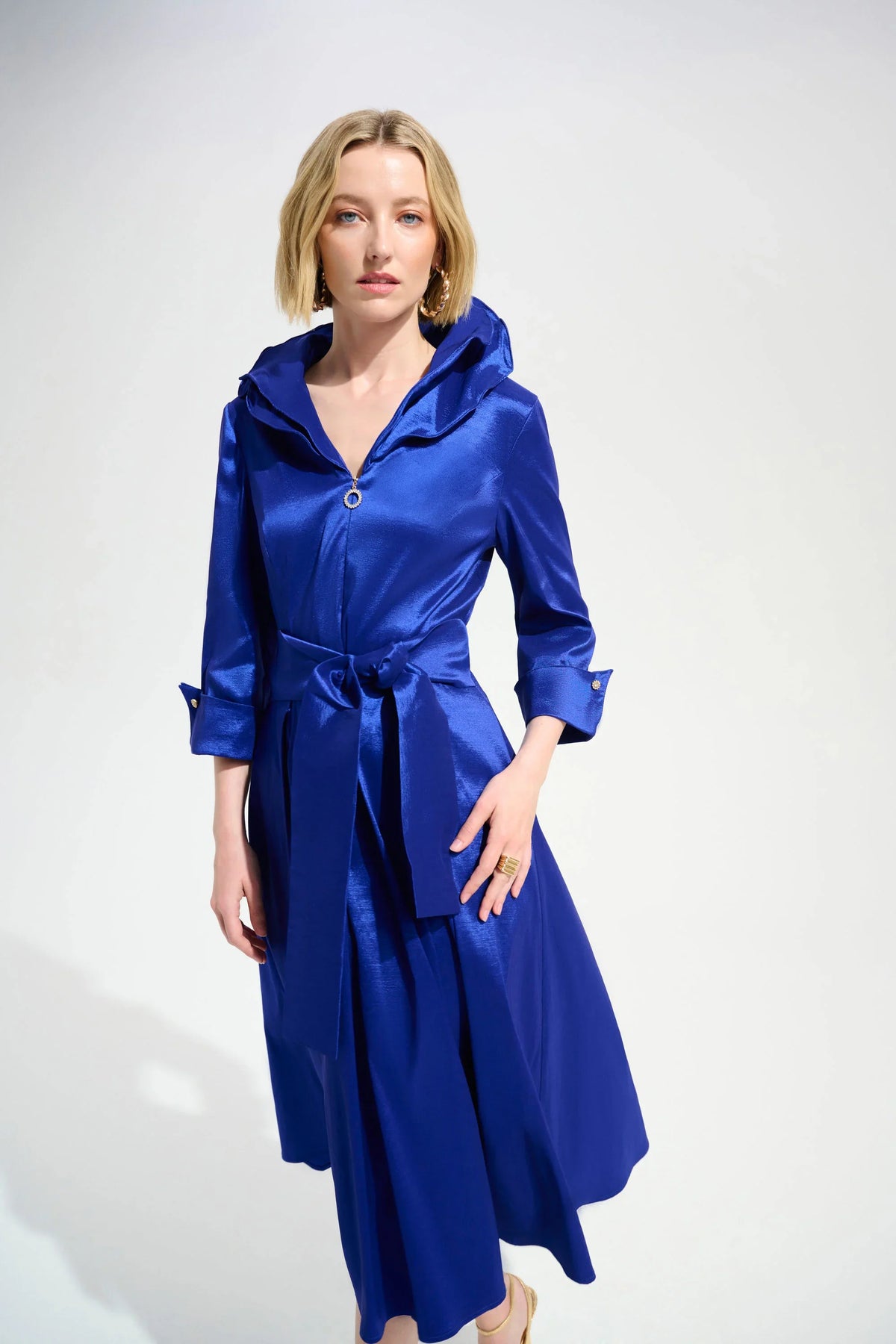 Joseph Ribkoff Taffeta Wired Lapel Dress - Style 261719B