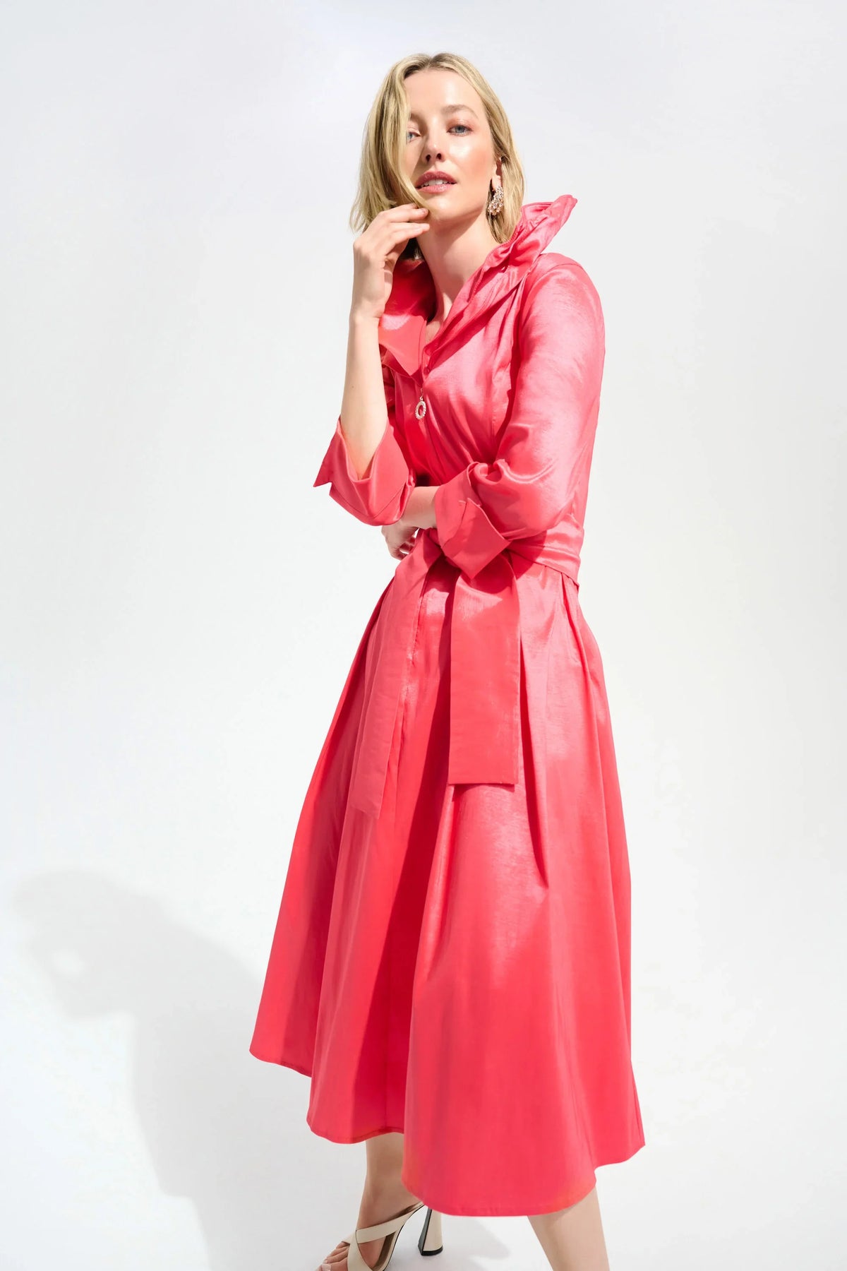 Joseph Ribkoff Taffeta Wired Lapel Dress - Style 261719