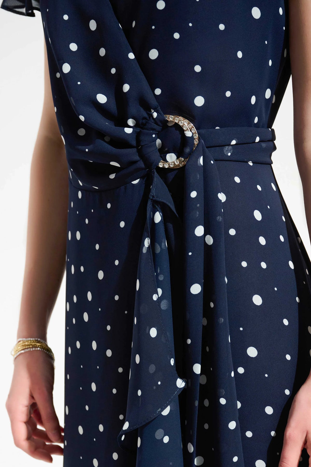 Joseph Ribkoff Chiffon Ruffle Wrap Dress - Style 261739