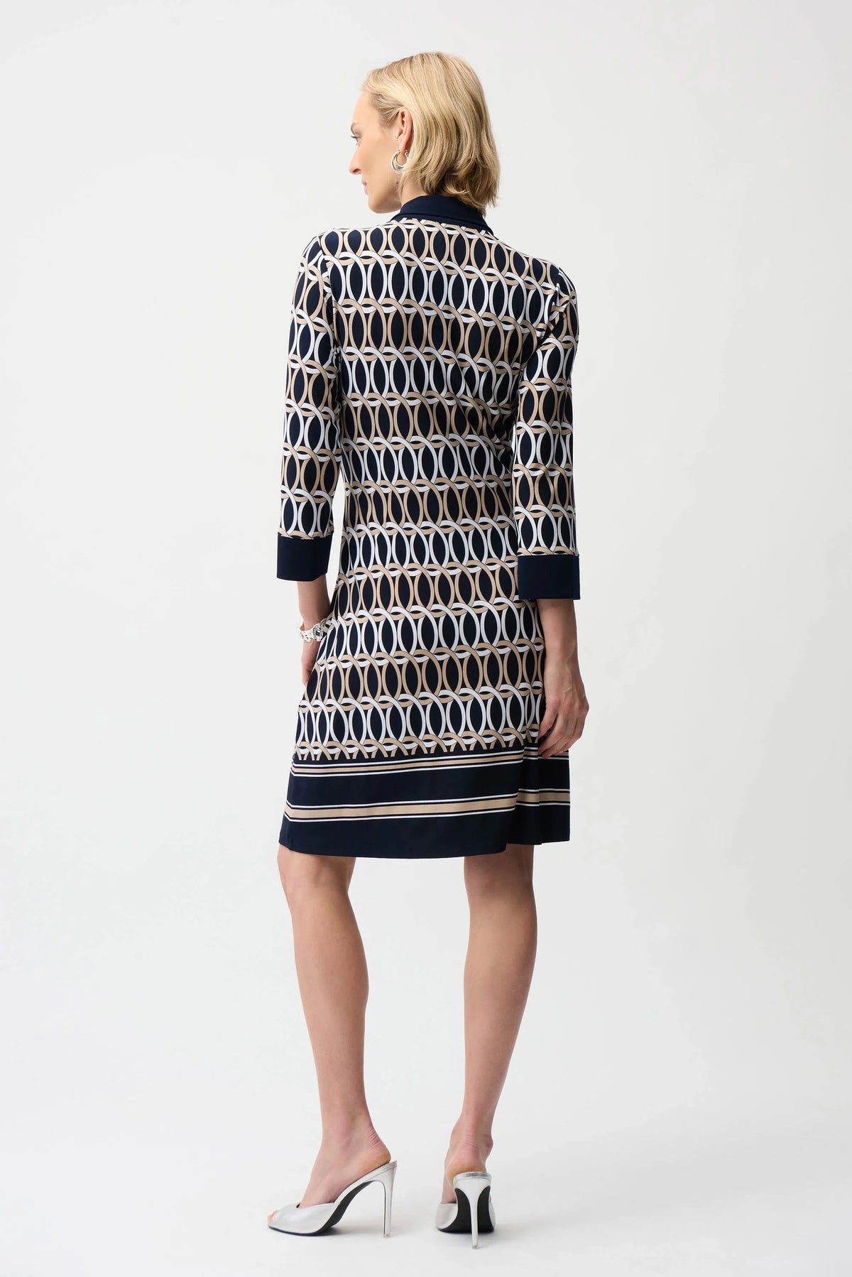 Joseph Ribkoff Geometric Print Shirt Dress - Style 261903