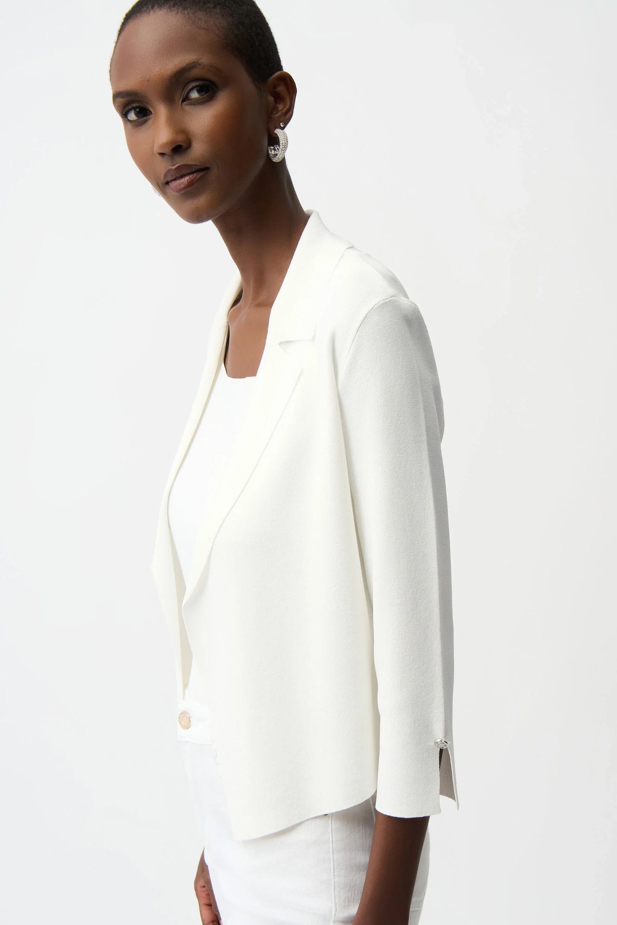 Joseph Ribkoff Open Front Button Cuff Cardigan - Style 261920