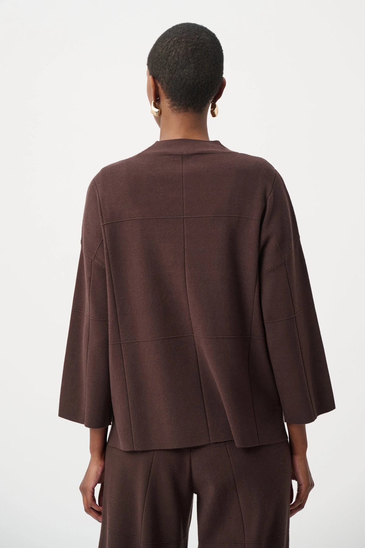 Joseph Ribkoff Mock Neck Jacquard Sweater - Style 261981f