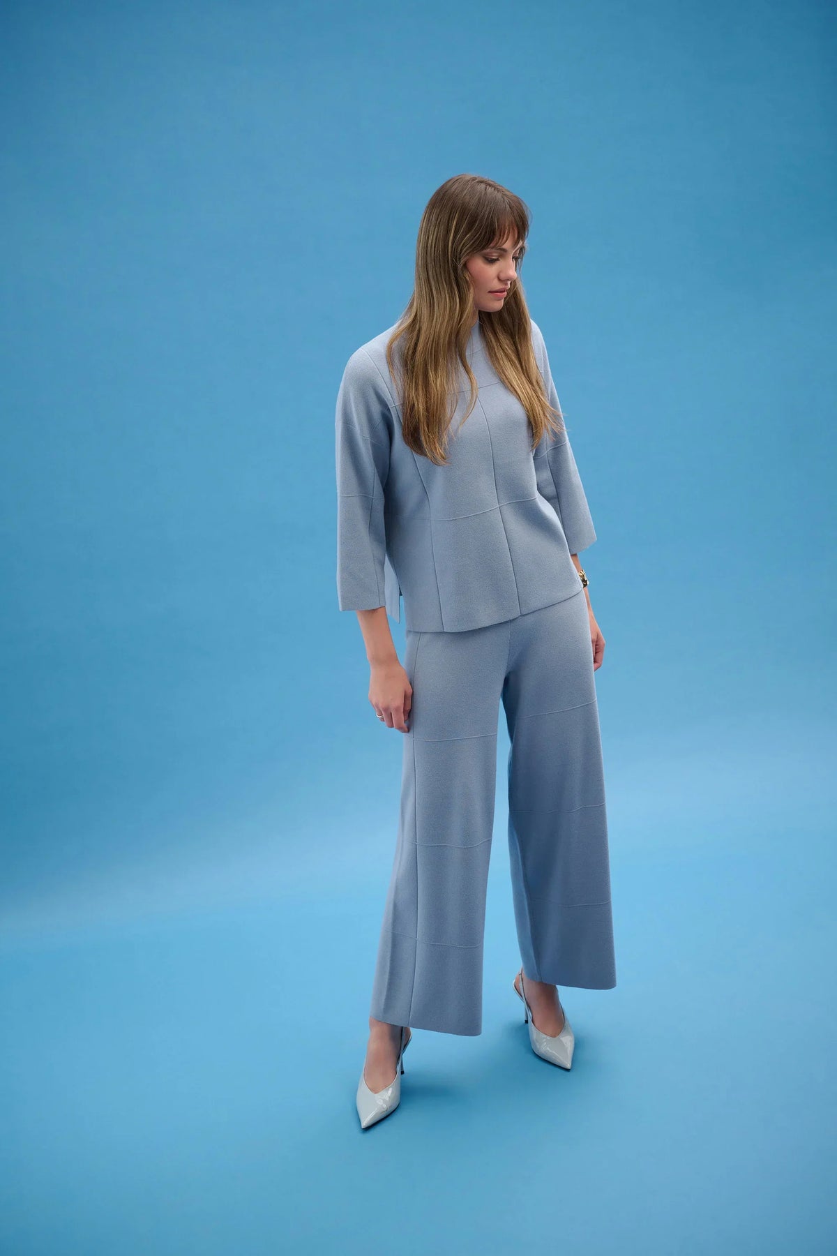 Joseph Ribkoff Square Stitch Culotte Pants - Style 261982