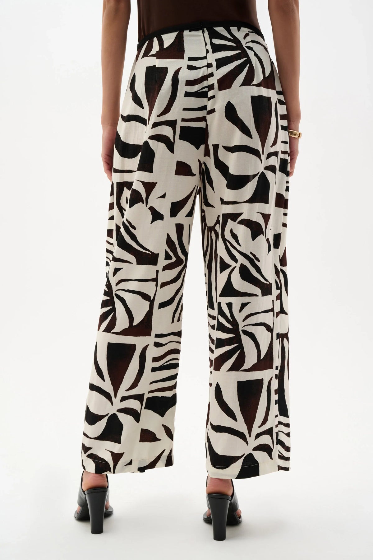 Joseph Ribkoff Tropical Gauze Tie-Front Pants - Style 262056