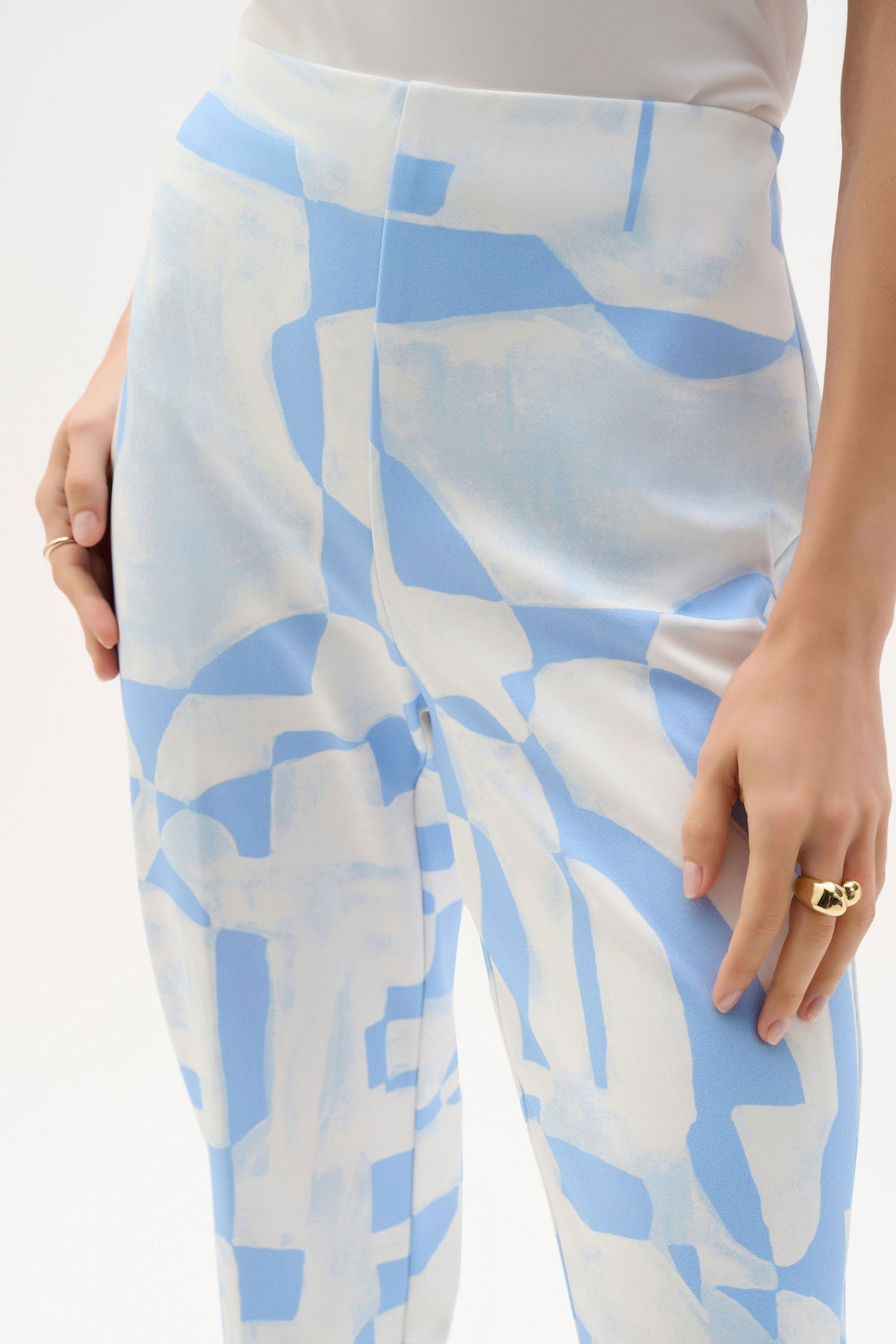 Joseph Ribkoff Abstract Geometric Bonded Pants - Style 262131
